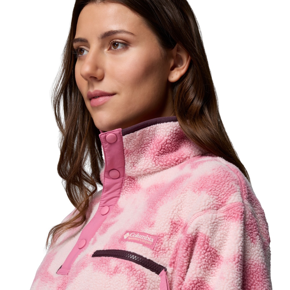 Forro polar de mujer Helvetia™ II Printed Cropped Columbia - Rojo Rojo-4