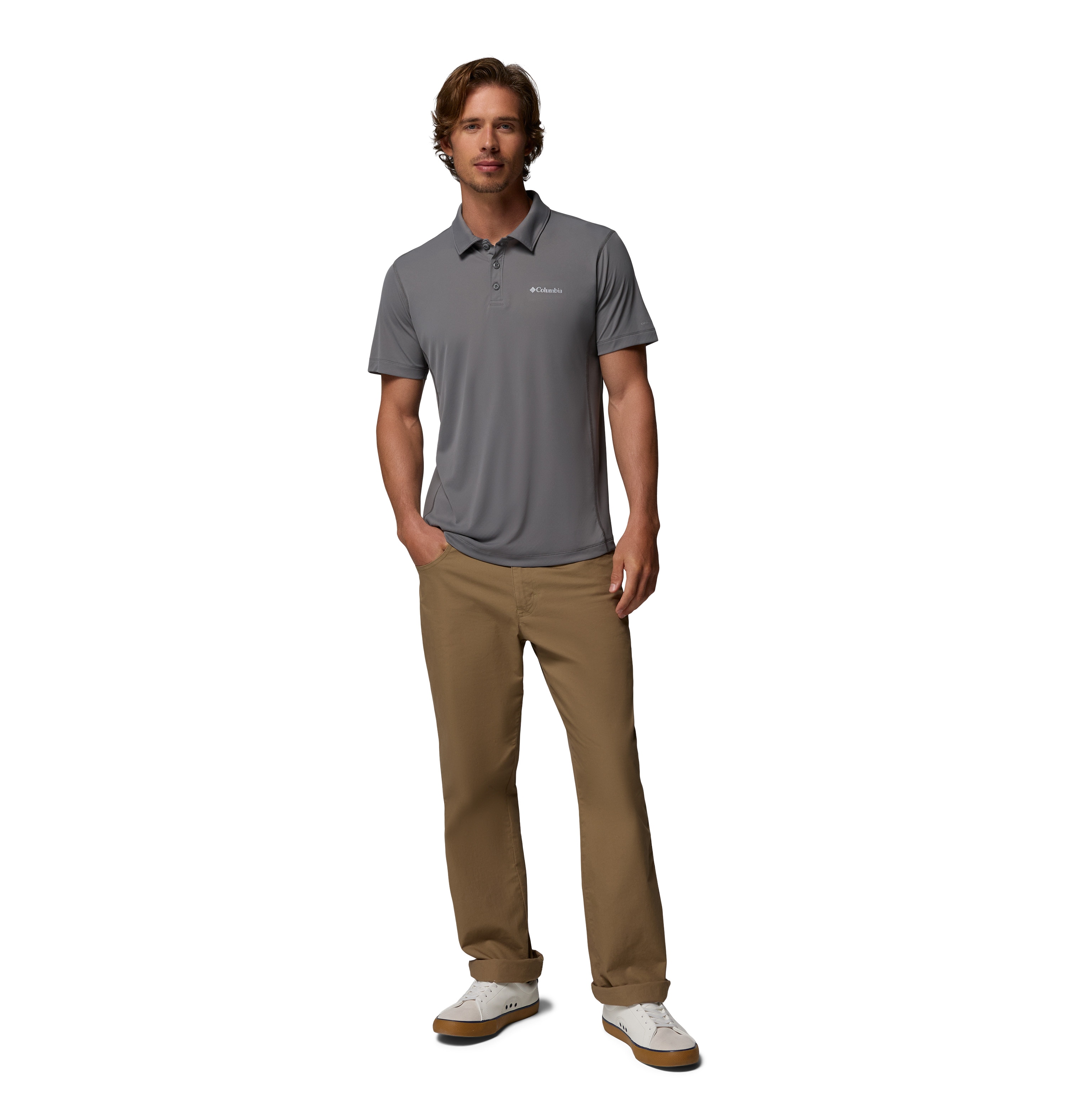 Polo de hombre Zero Rules™ Light Columbia - Gris Gris-3