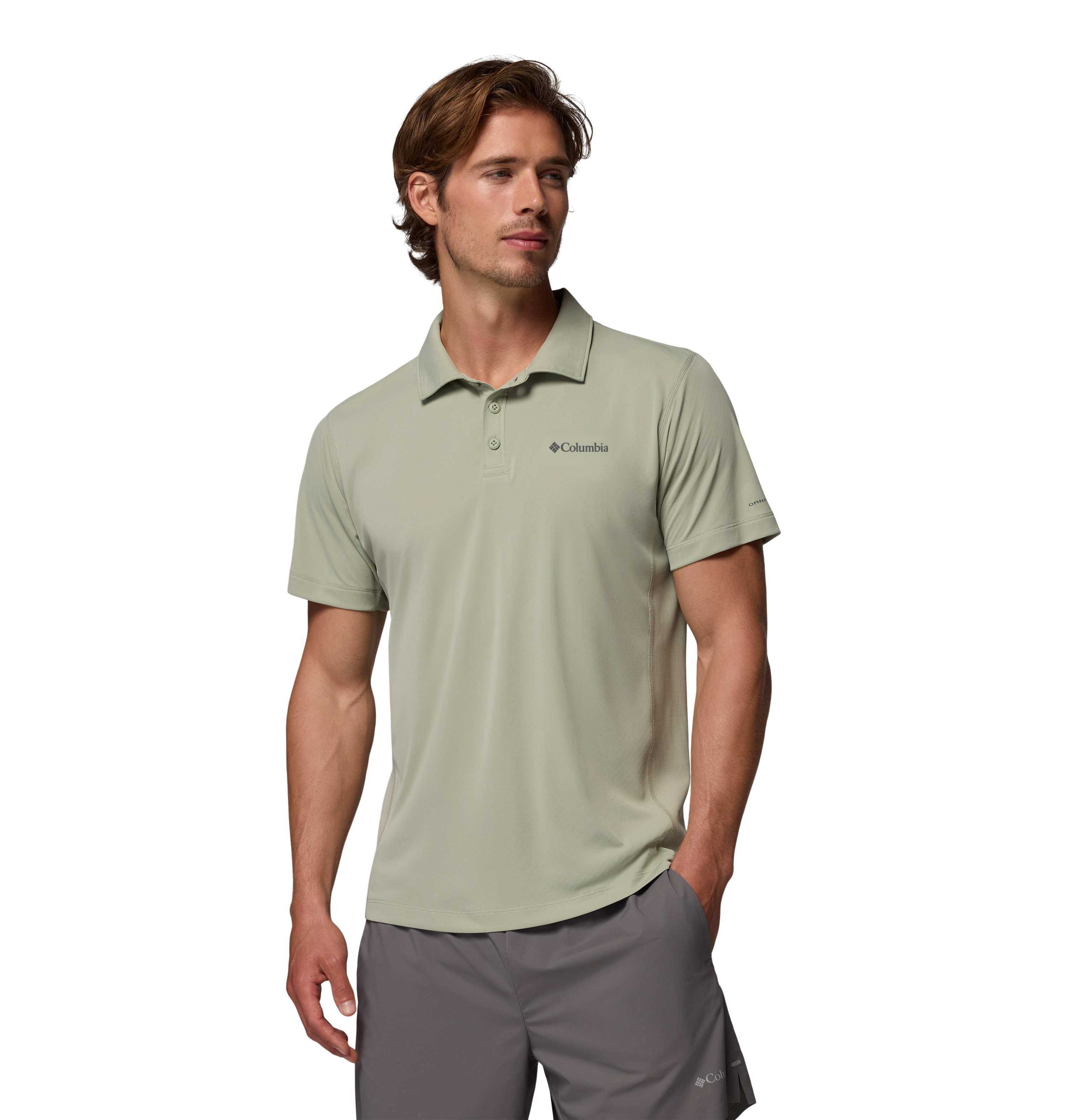 Polo de hombre Zero Rules™ Light Columbia - Verde grisáceo Verde grisáceo-1