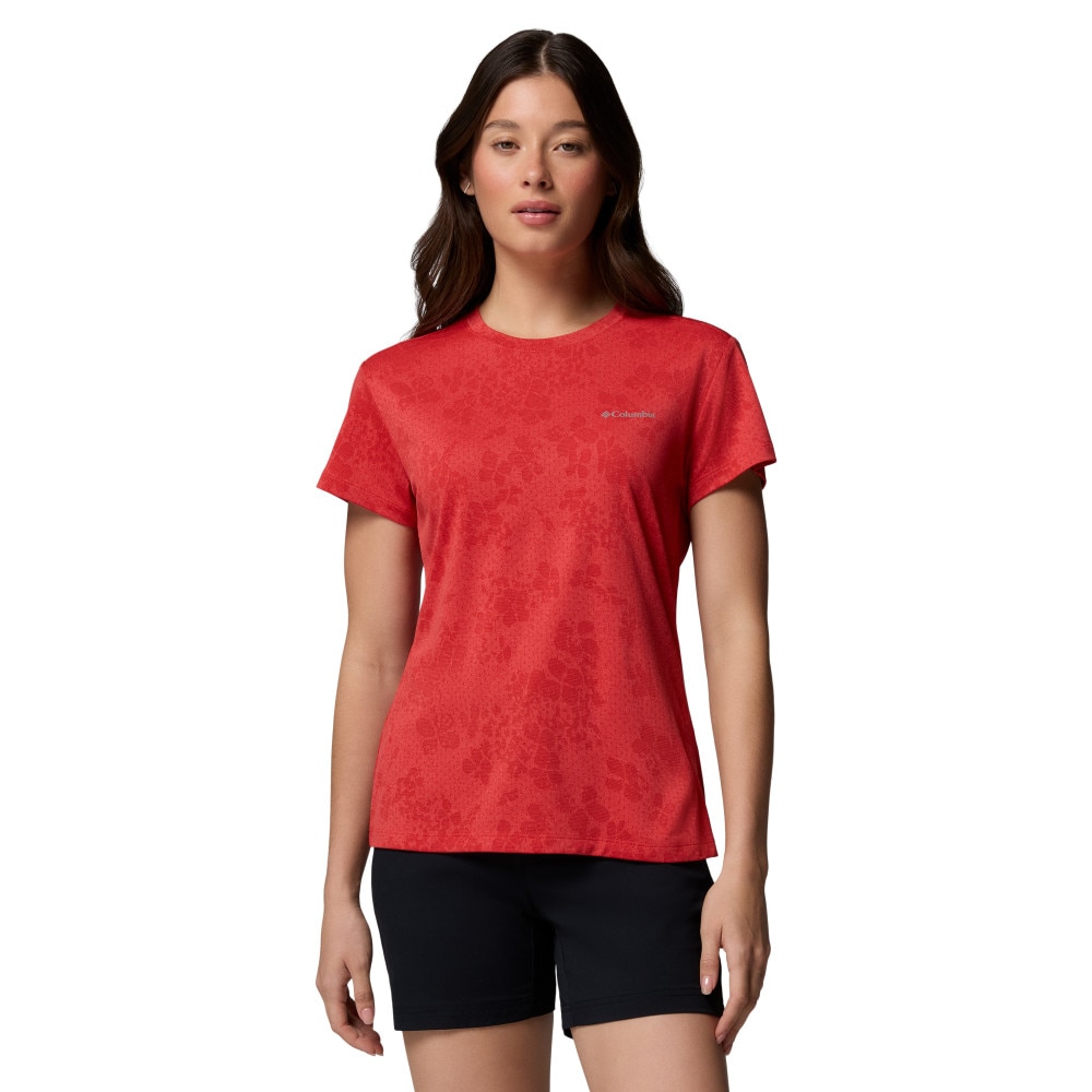 Imagen 0 de Camiseta manga corta de mujer Bluebird Canyon™ II Crew Columbia Rojo cereza