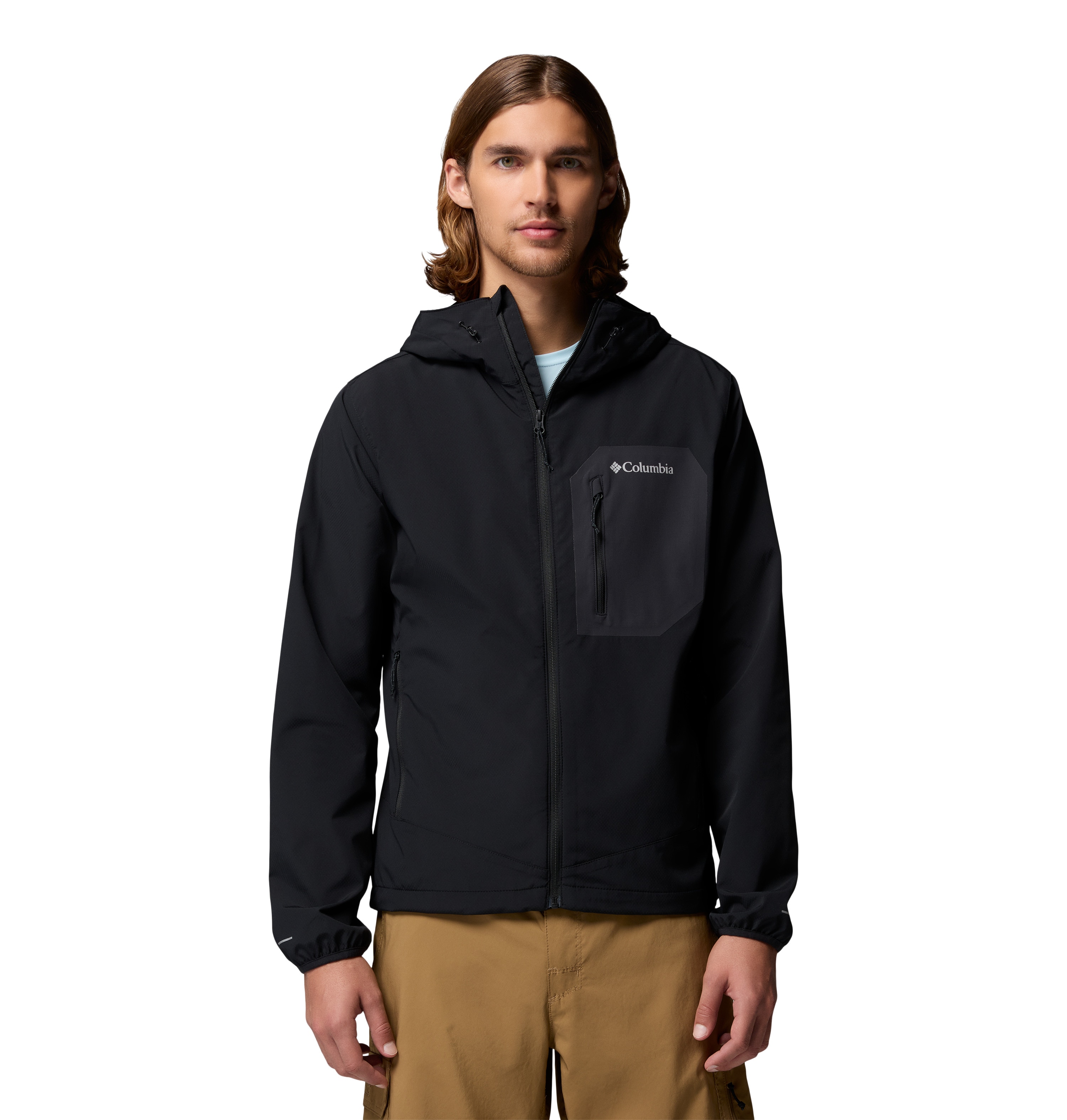 Chaqueta softshell de hombre Tall Heights™ III Hooded Columbia - Negro Negro-1