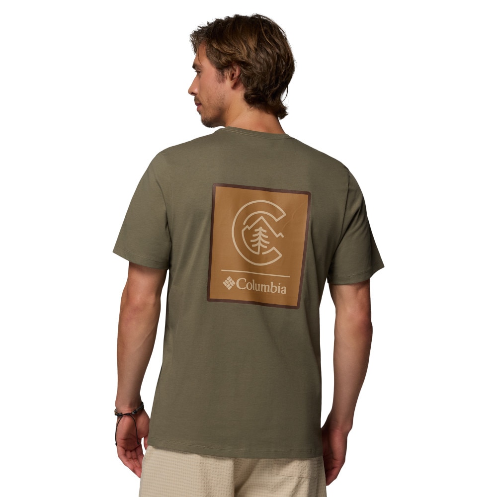 Camiseta manga corta de hombre CSC™ Logo Back Columbia - Verde cadete Verde cadete-2