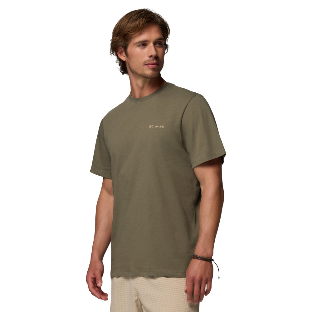 Camiseta manga corta de hombre CSC™ Logo Back Columbia - Verde cadete Verde cadete-3