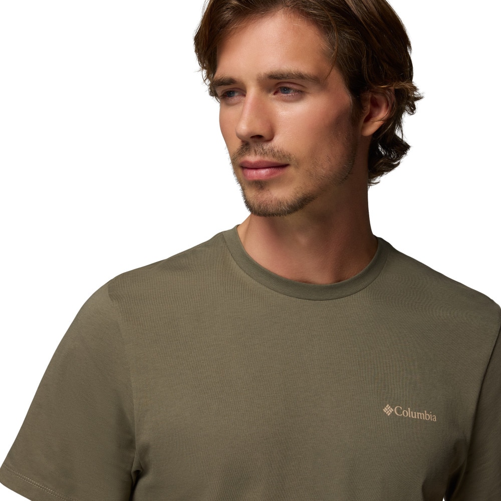 Camiseta manga corta de hombre CSC™ Logo Back Columbia - Verde cadete Verde cadete-4
