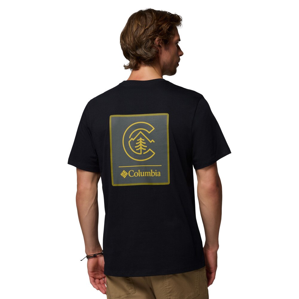 Camiseta manga corta de hombre CSC™ Logo Back Columbia - Negro Negro-2