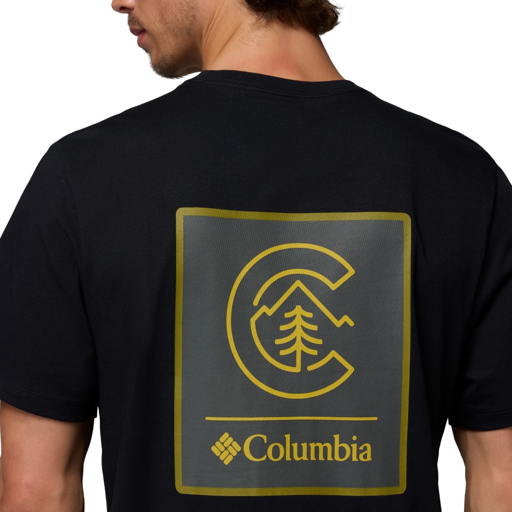 Camiseta manga corta de hombre CSC™ Logo Back Columbia - Negro Negro-5