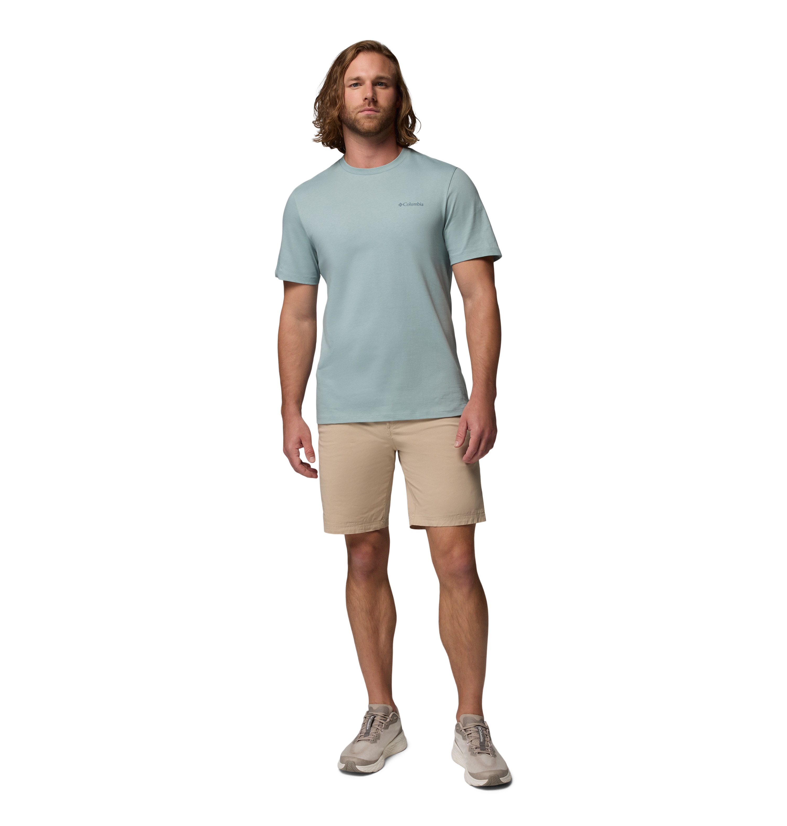 Camiseta manga corta de hombre CSC™ Logo Back Columbia - Azul claro Azul claro-4