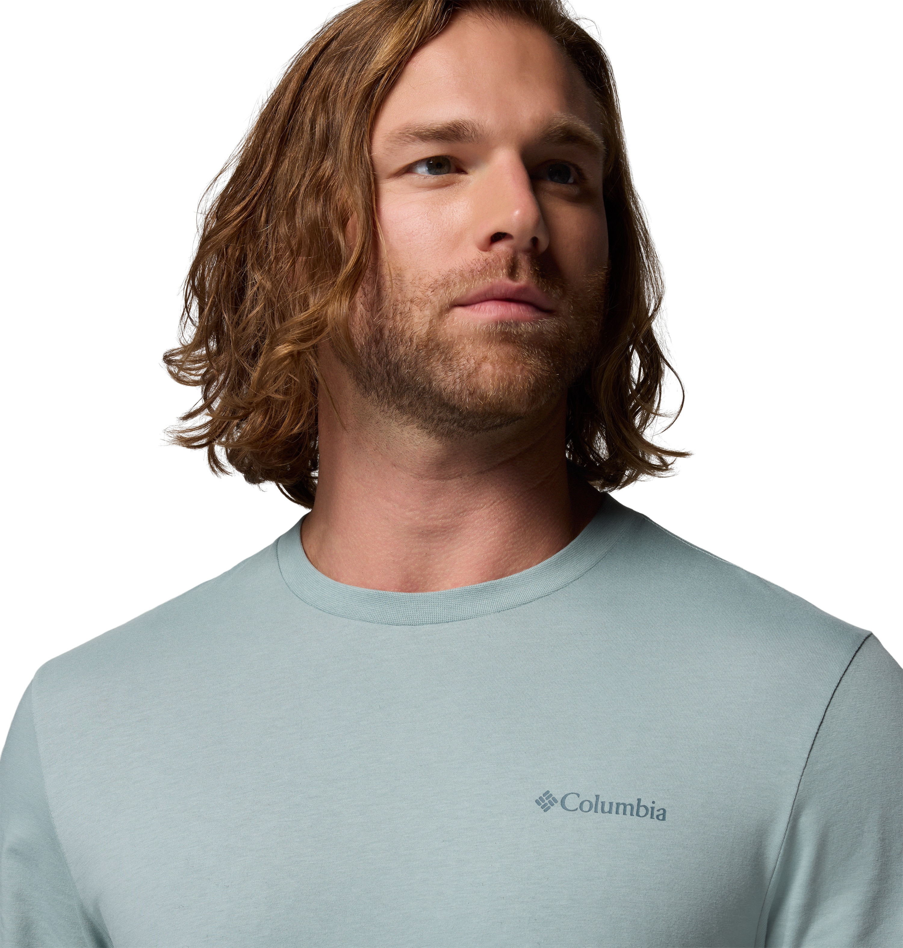 Camiseta manga corta de hombre CSC™ Logo Back Columbia - Azul claro Azul claro-5