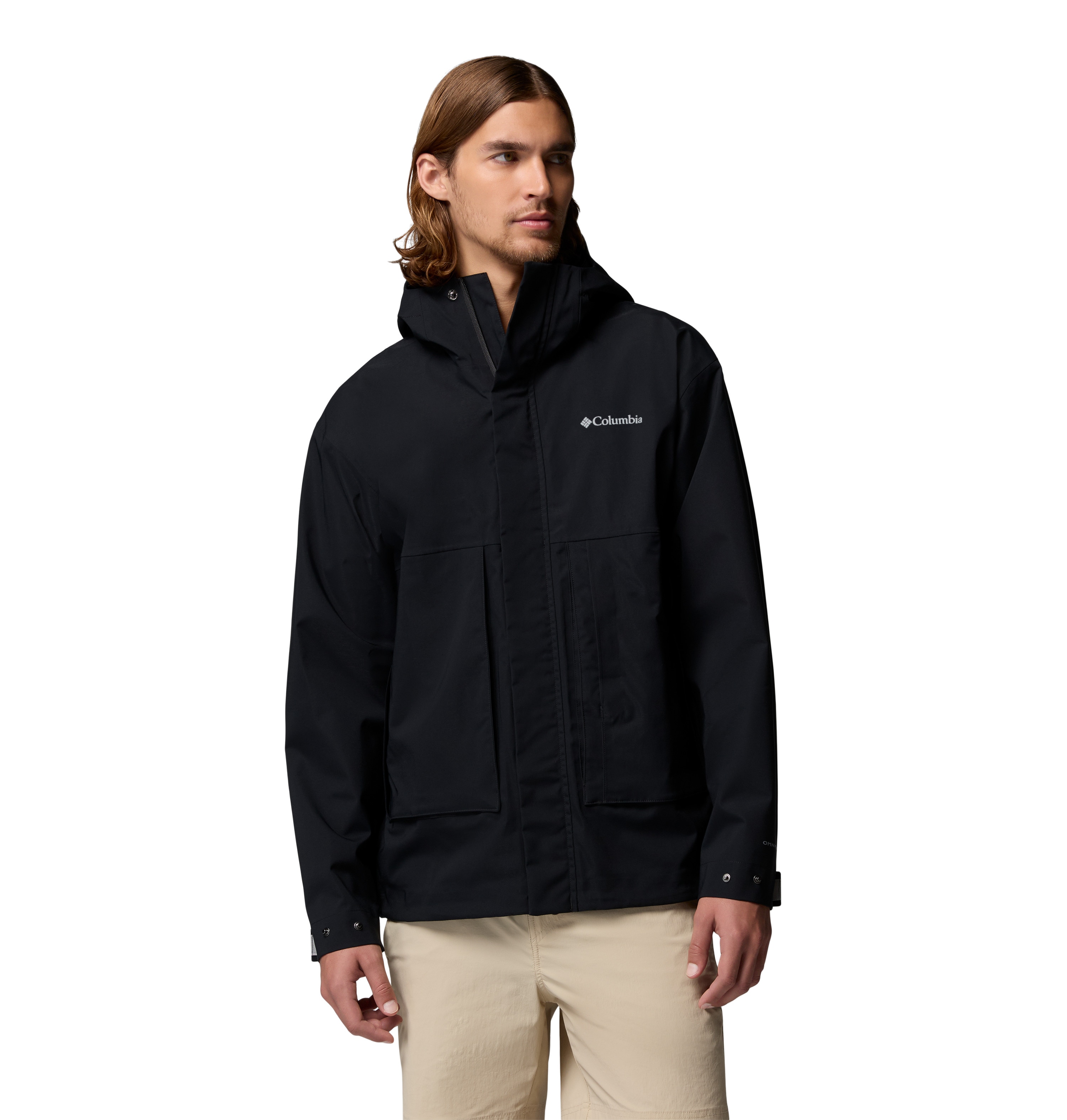 Chaqueta impermeable de hombre Street Heights™ Shell Columbia - Negro Negro-1