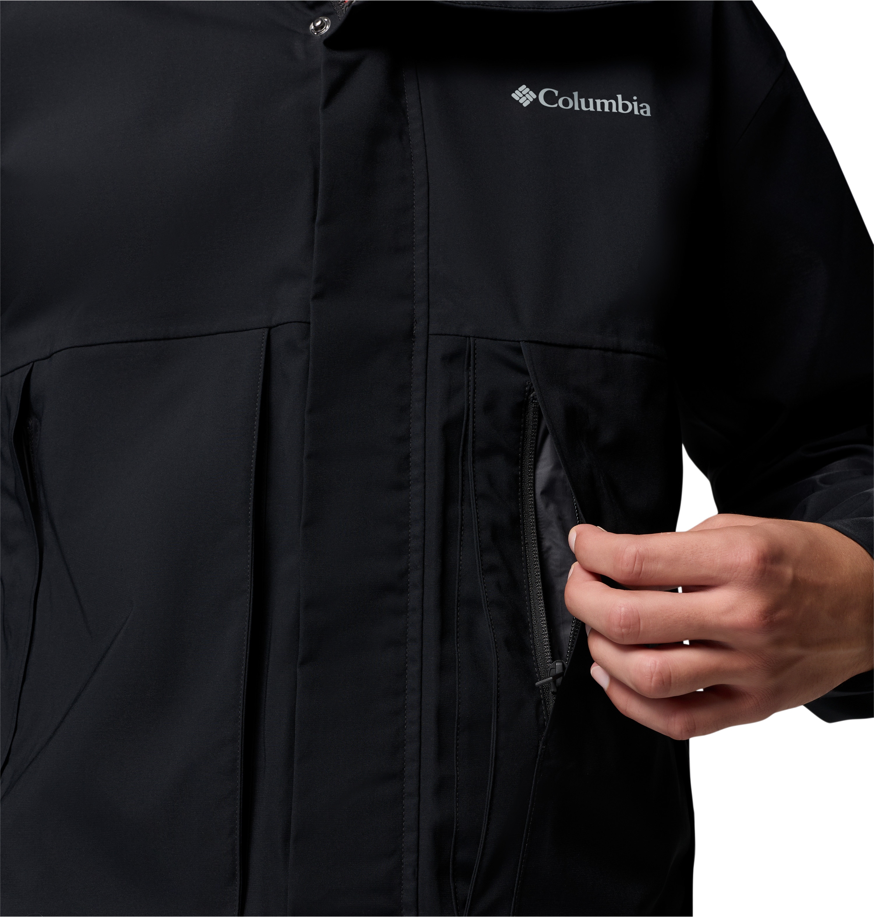 Chaqueta impermeable de hombre Street Heights™ Shell Columbia - Negro Negro-3