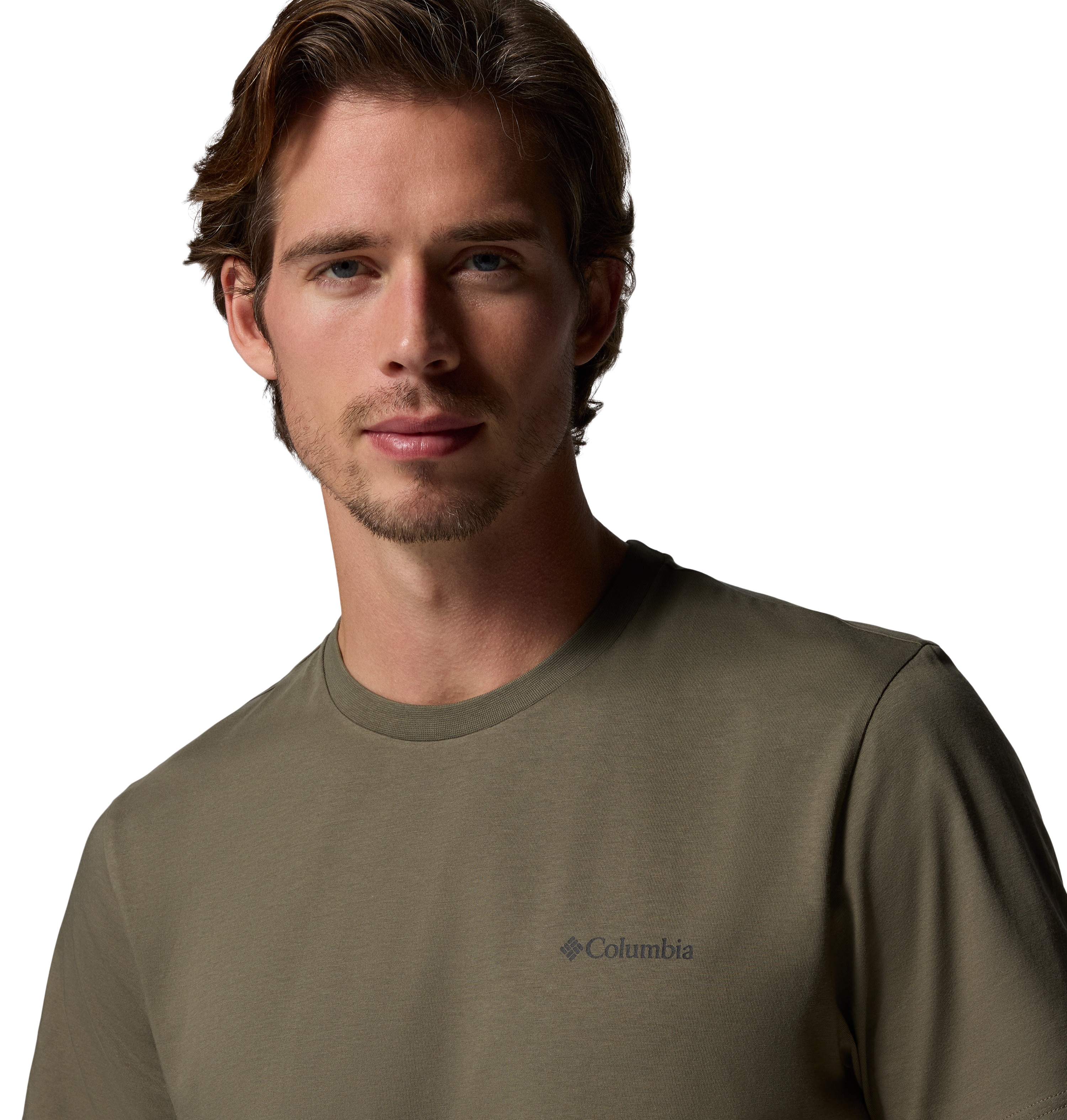 Camiseta manga corta de hombre CSC™ Basic Columbia - Verde cadete Verde cadete-4