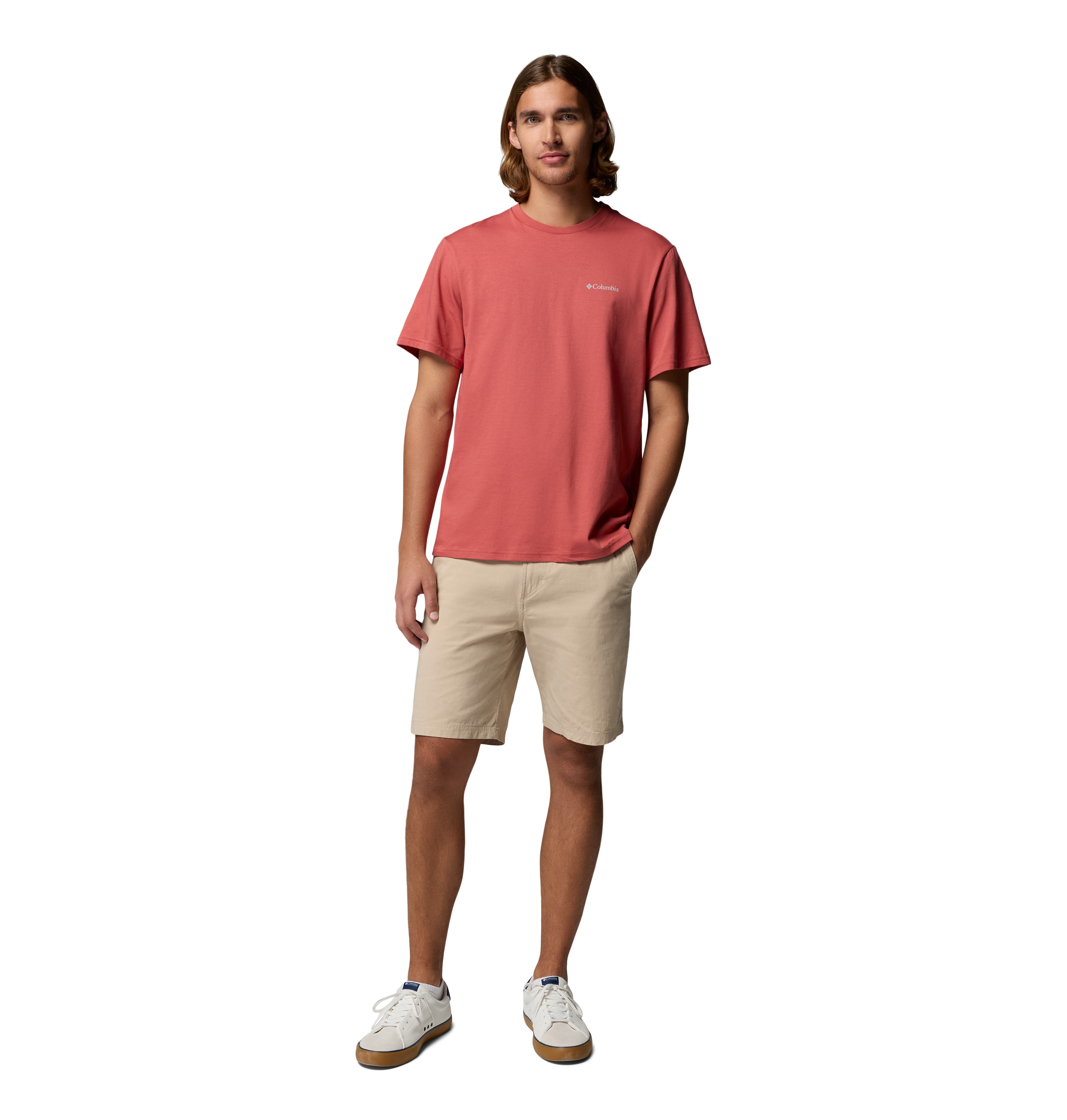 Camiseta manga corta de hombre CSC™ Basic Columbia - Rojo Rojo-3