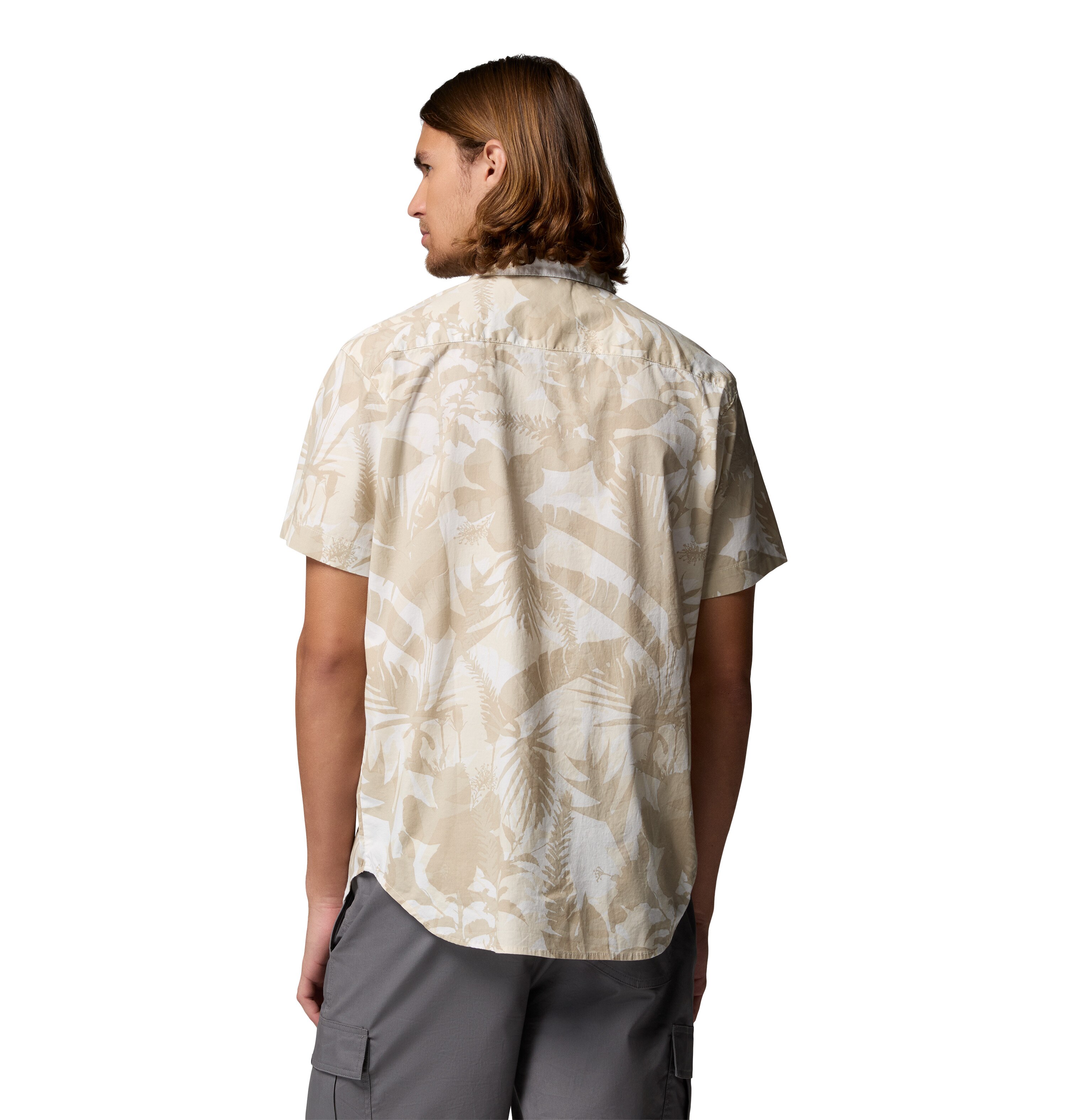 Camisa manga corta de hombre Rapid Rivers™ Printed Columbia - Beige Beige-2