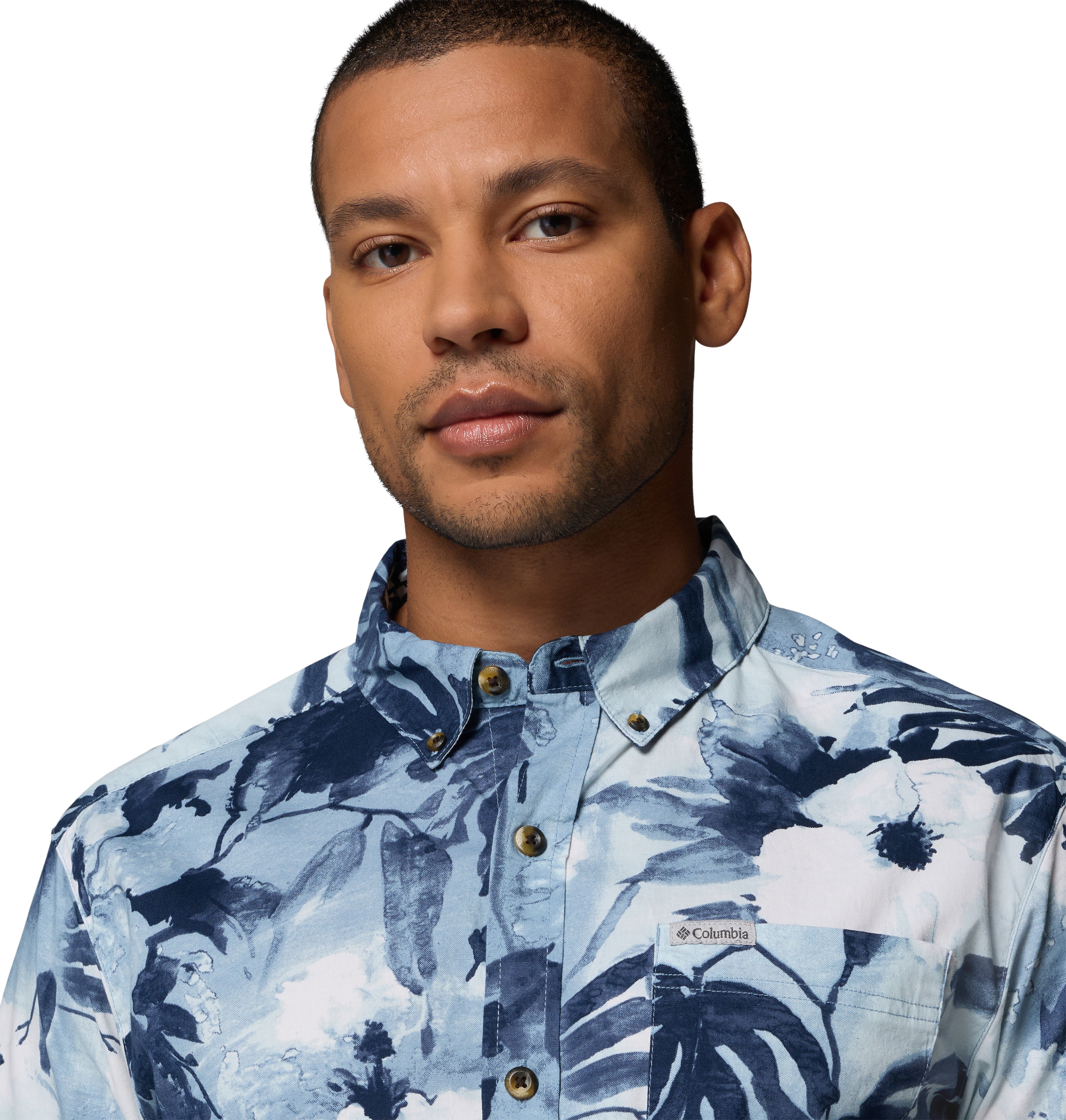 Camisa manga corta de hombre Rapid Rivers™ Printed Columbia - Azul claro / Azul marino Azul claro / Azul marino-5