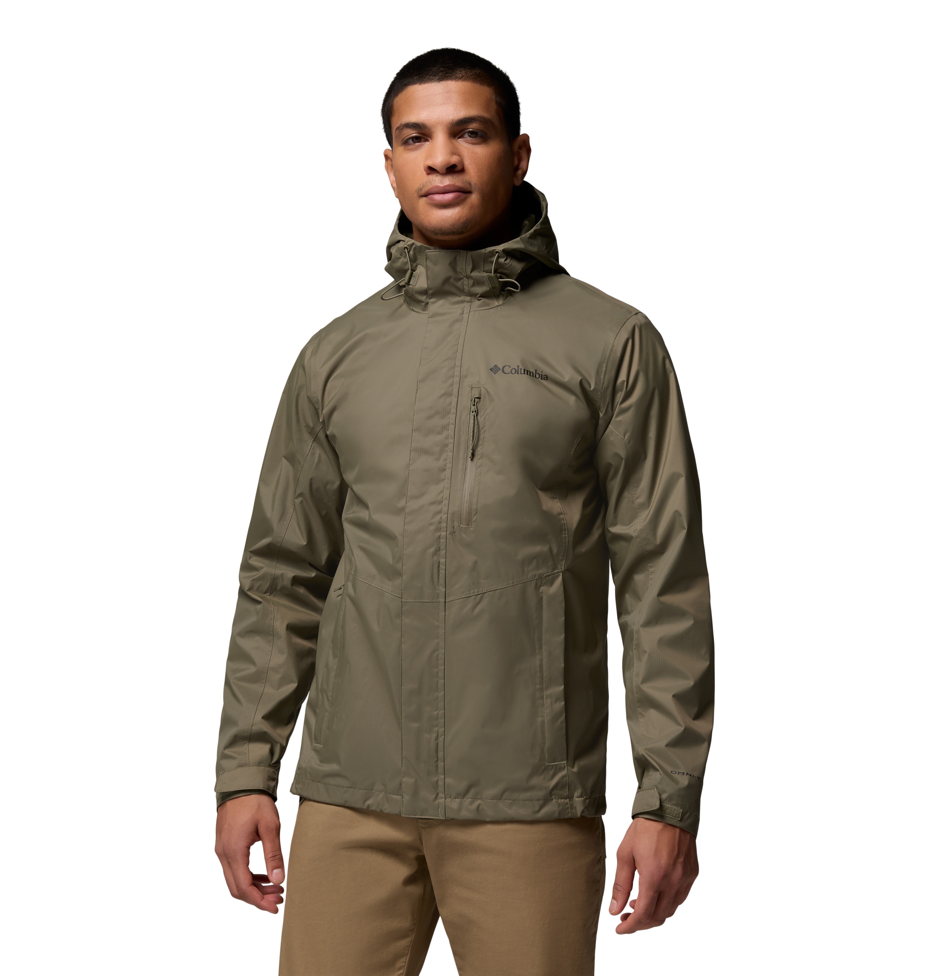 Chaqueta impermeable de hombre Pouring Adventure™ III Columbia - Verde cadete Verde cadete-1