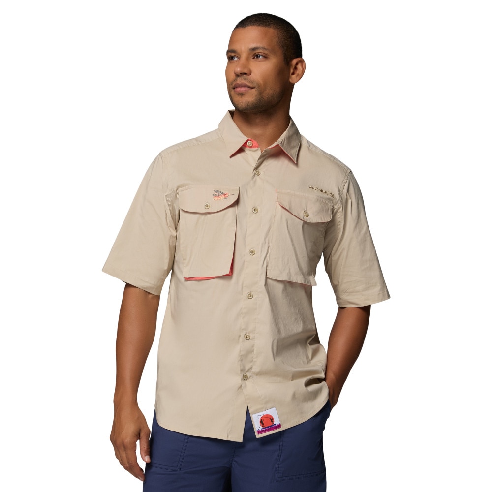 Imagen 0 de Camisa manga corta de hombre Bonefish Flats™ Columbia Beige