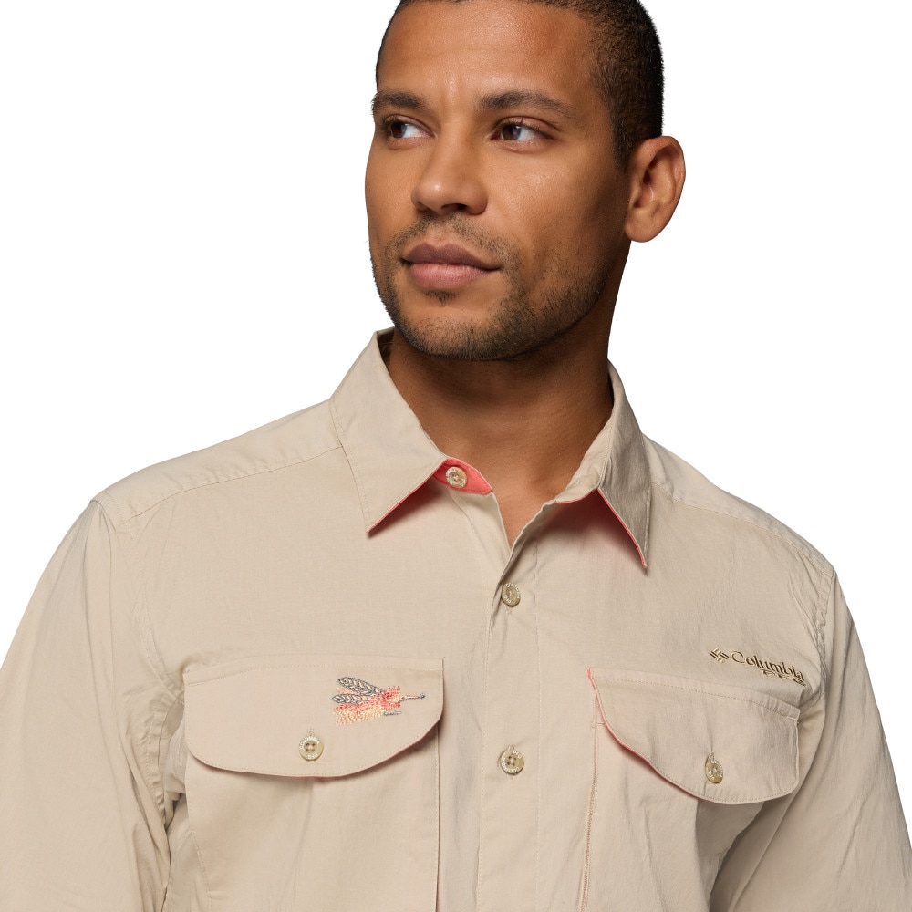 Camisa manga corta de hombre Bonefish Flats™ Columbia - Beige Beige-4