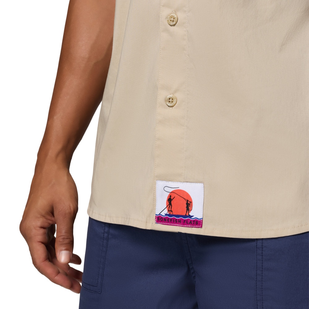 Camisa manga corta de hombre Bonefish Flats™ Columbia - Beige Beige-5
