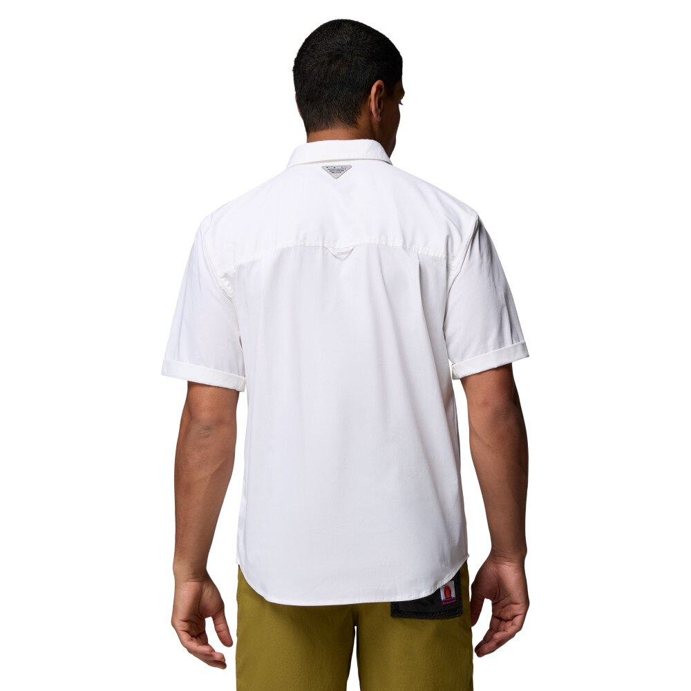 Camisa manga corta de hombre Bonefish Flats™ Columbia - Blanco Blanco-2