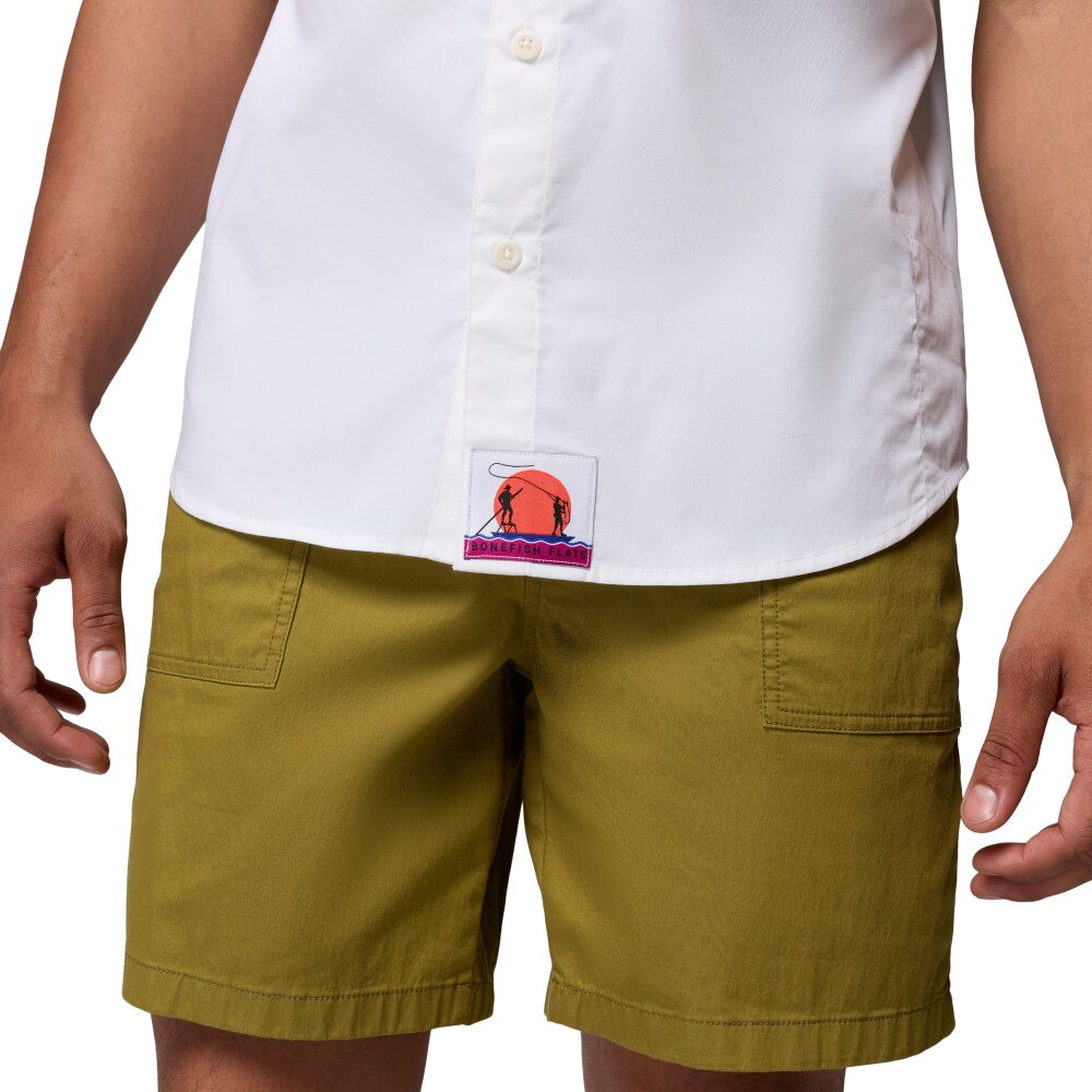 Camisa manga corta de hombre Bonefish Flats™ Columbia - Blanco Blanco-6
