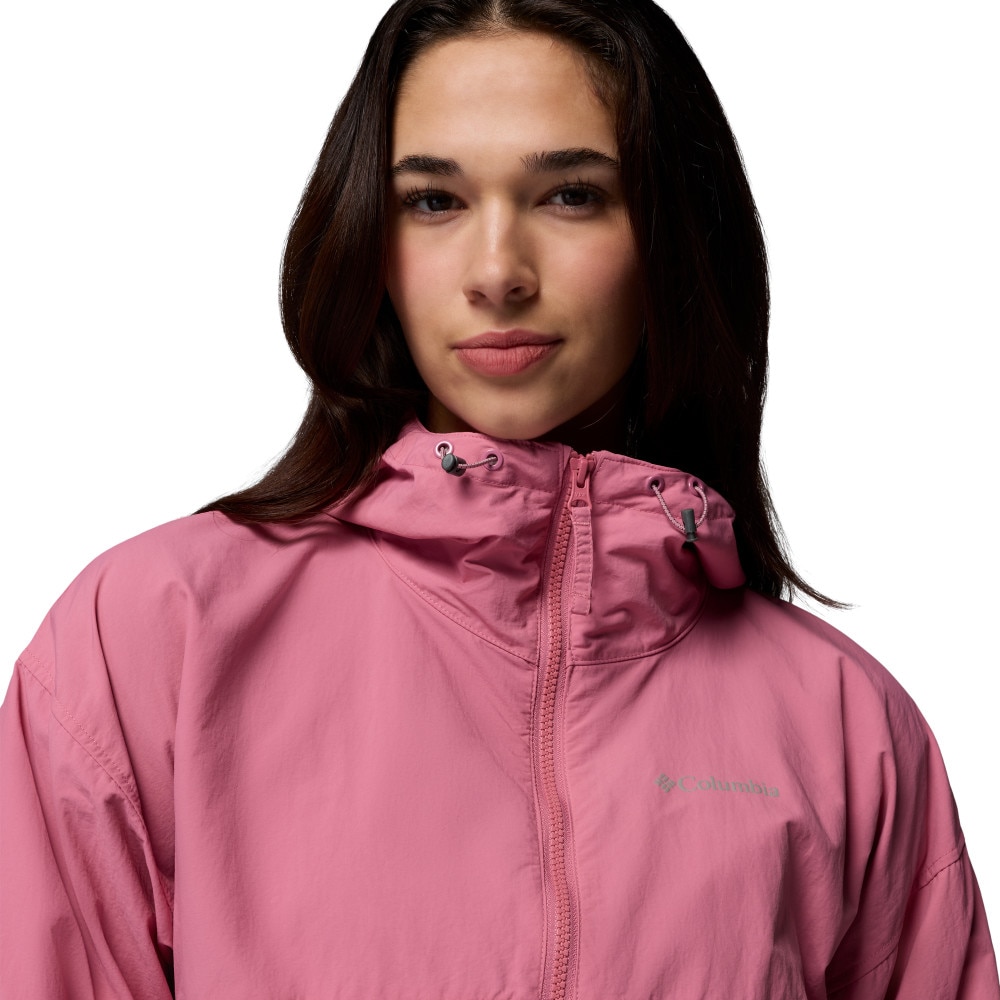 Chaqueta cortavientos de mujer Spire Valley™ Cropped Columbia - Rosa Rosa-5