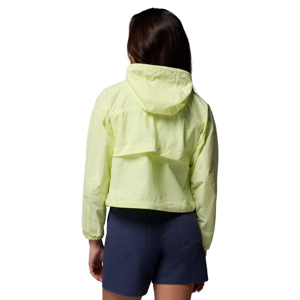 Chaqueta cortavientos de mujer Spire Valley™ Cropped Columbia - Amarillo limón Amarillo limón-2