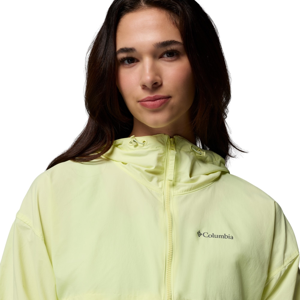Chaqueta cortavientos de mujer Spire Valley™ Cropped Columbia - Amarillo limón Amarillo limón-5