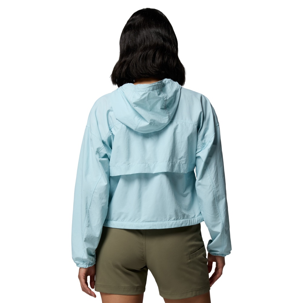 Chaqueta cortavientos de mujer Spire Valley™ Cropped Columbia - Azul claro Azul claro-2