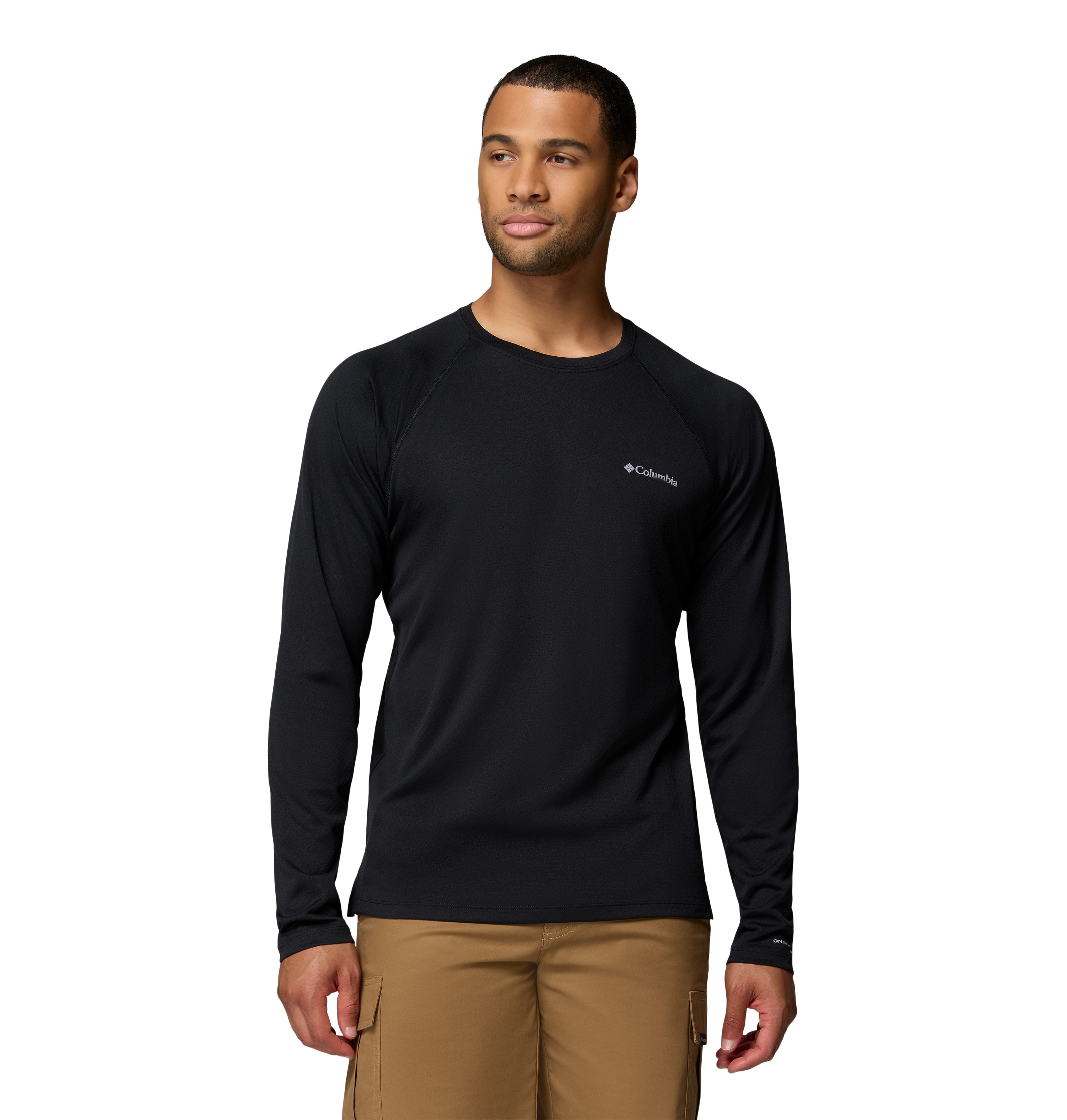 Imagen 0 de Camiseta manga larga de hombre Alpine Chill™ Pro Crew II Columbia Negro
