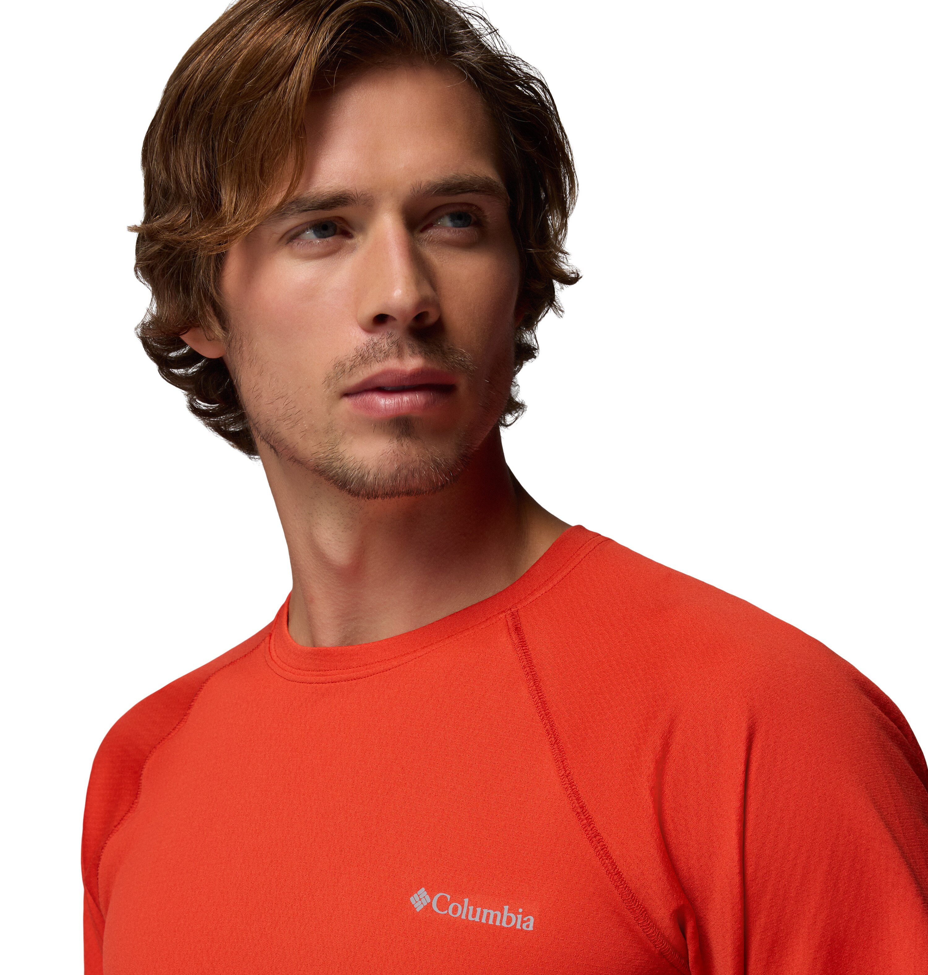 Camiseta manga corta de hombre Alpine Chill™ Pro Crew Columbia - Coral Coral-4