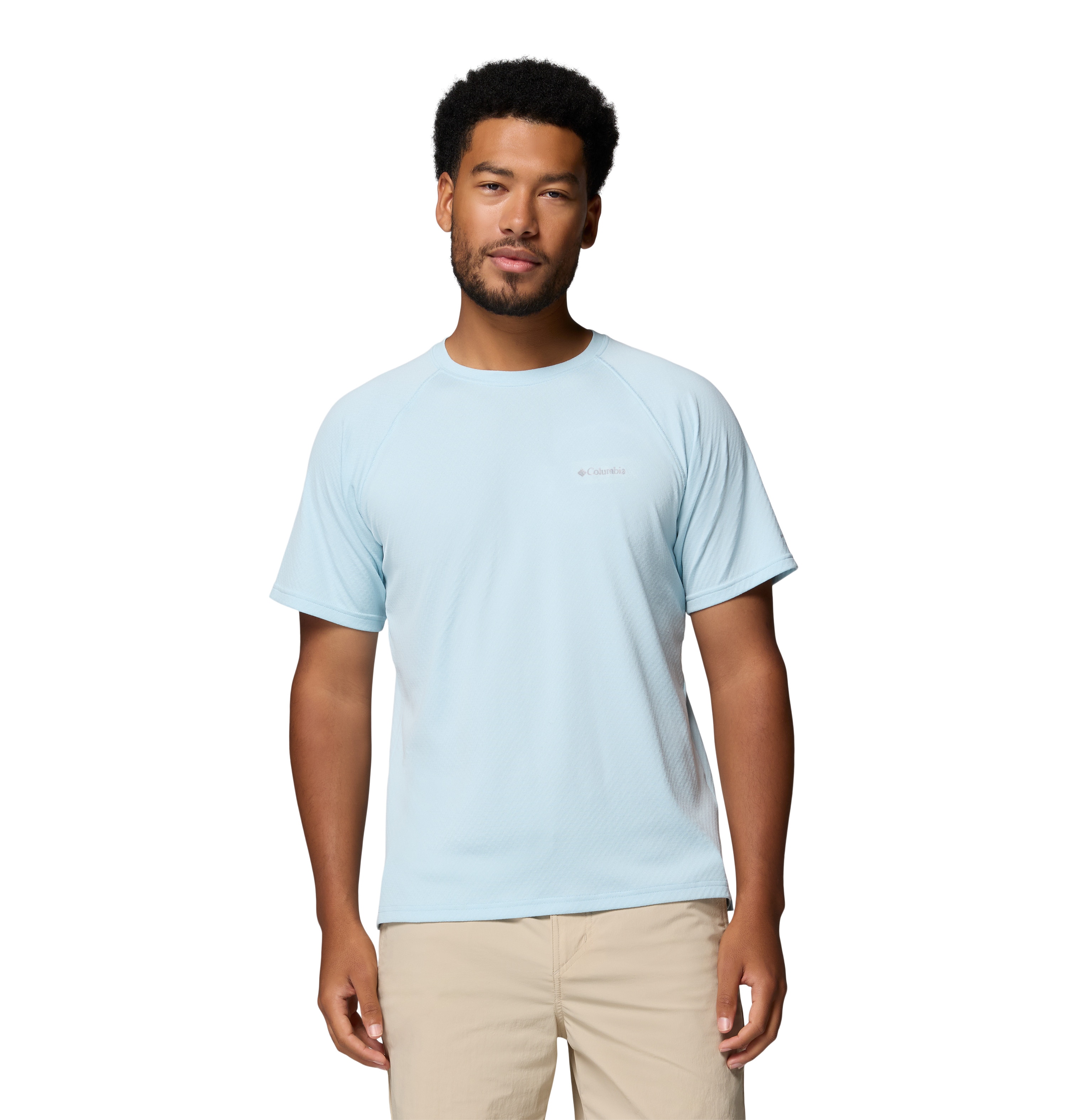 Imagen 0 de Camiseta manga corta de hombre Alpine Chill™ Pro Crew Columbia Azul claro