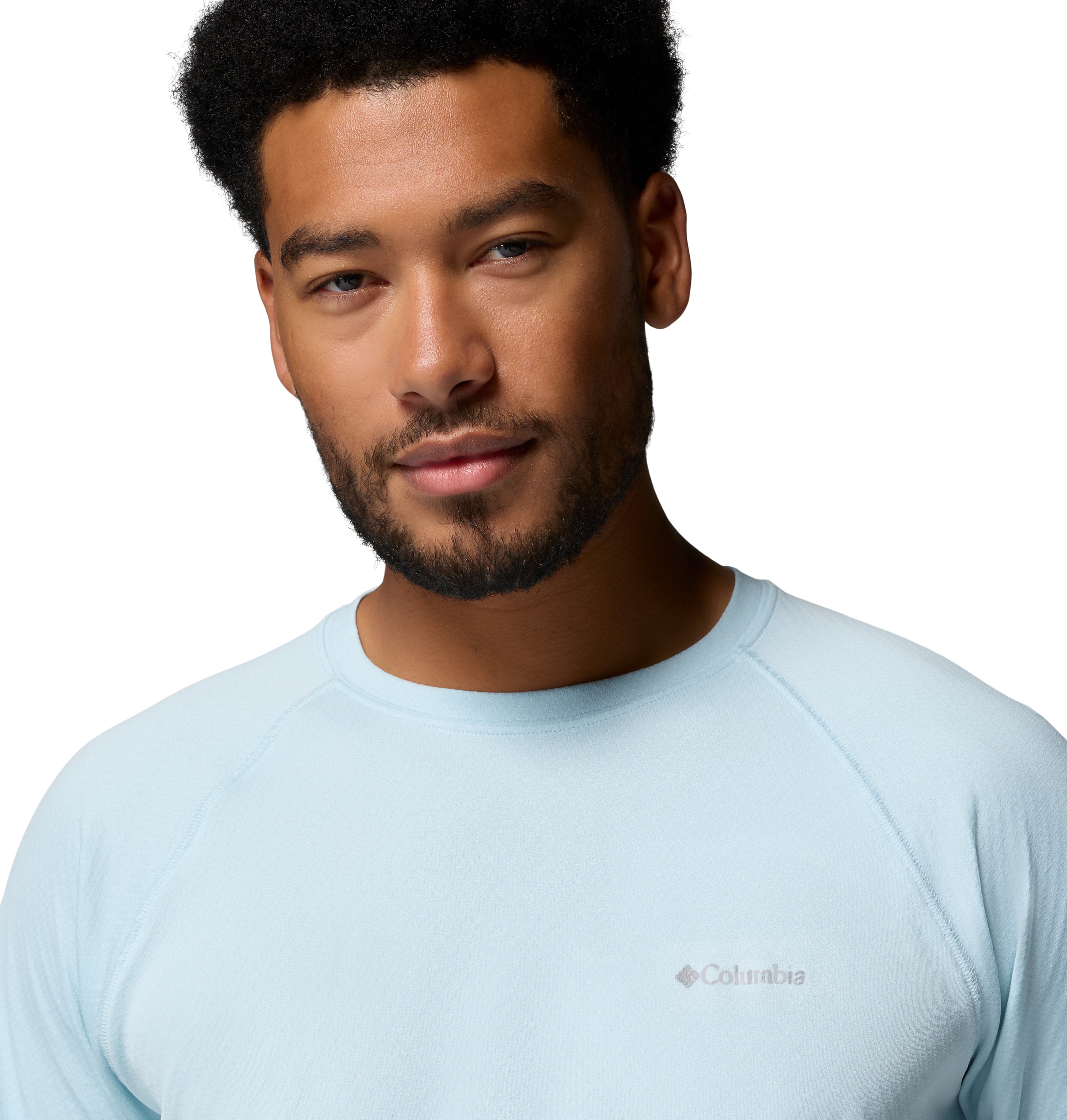 Camiseta manga corta de hombre Alpine Chill™ Pro Crew Columbia - Azul claro Azul claro-3