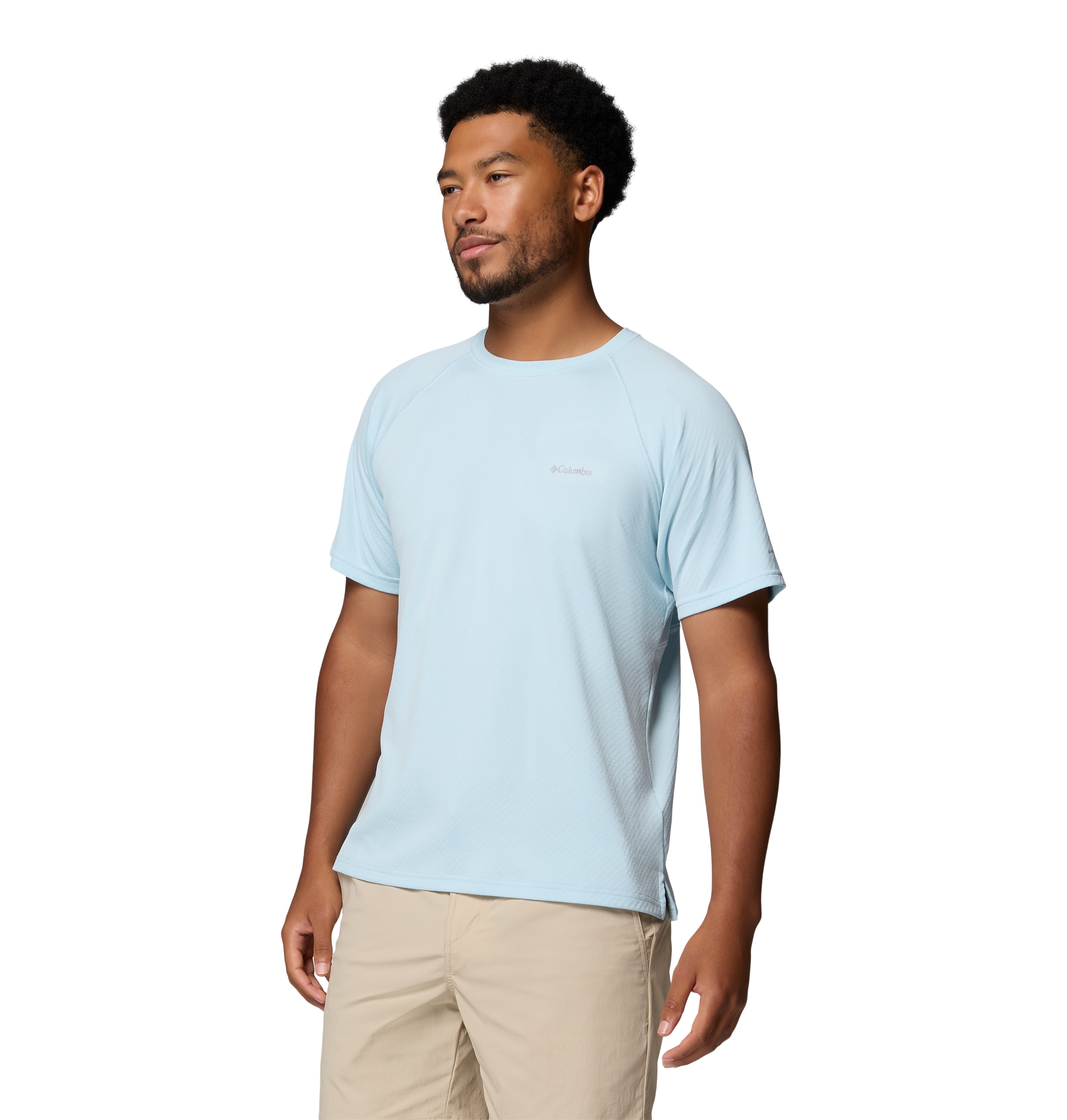 Camiseta manga corta de hombre Alpine Chill™ Pro Crew Columbia - Azul claro Azul claro-5