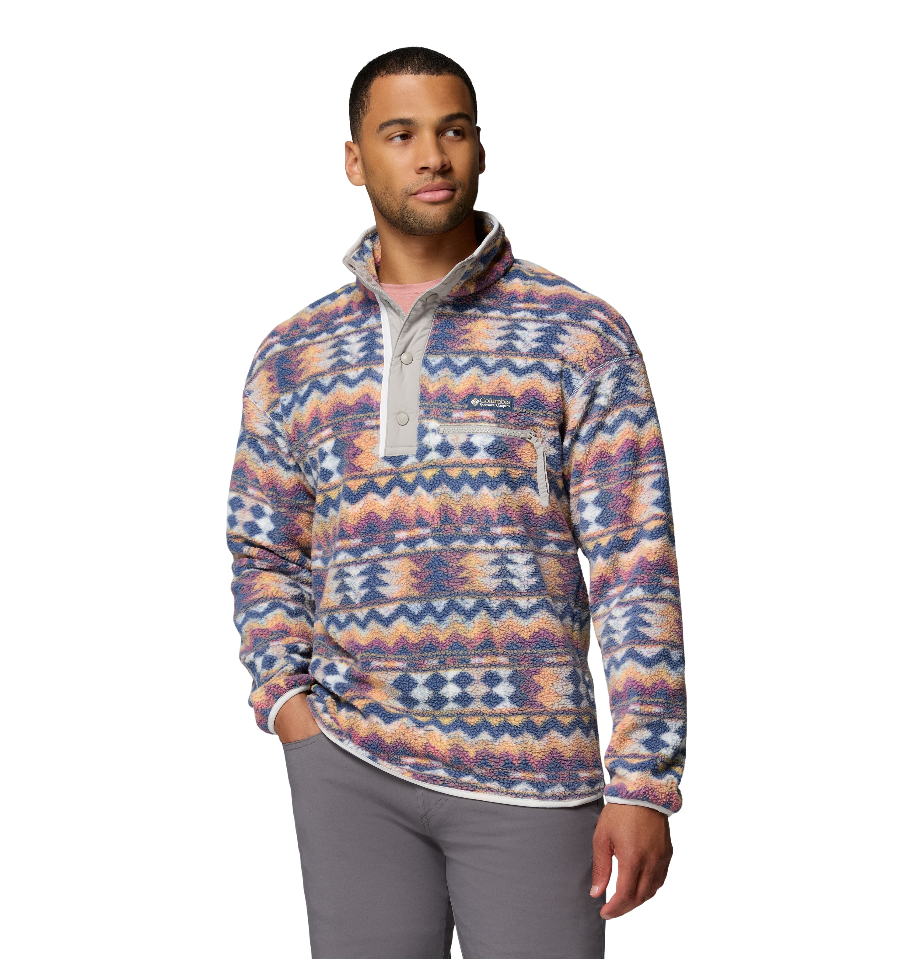 Forro polar de hombre Helvetia™ II Printed Columbia - Blanco Blanco-1