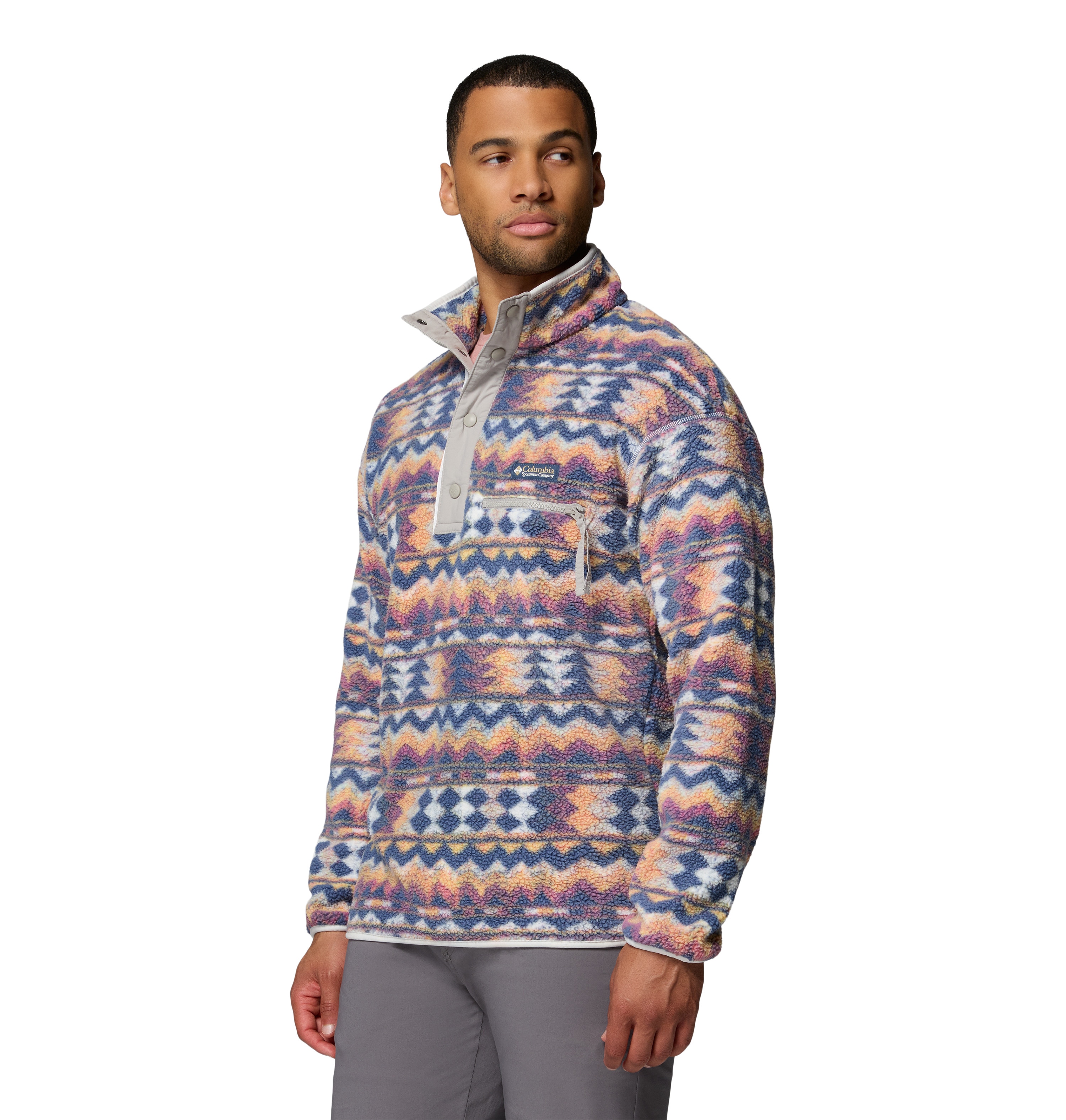 Forro polar de hombre Helvetia™ II Printed Columbia - Blanco Blanco-3