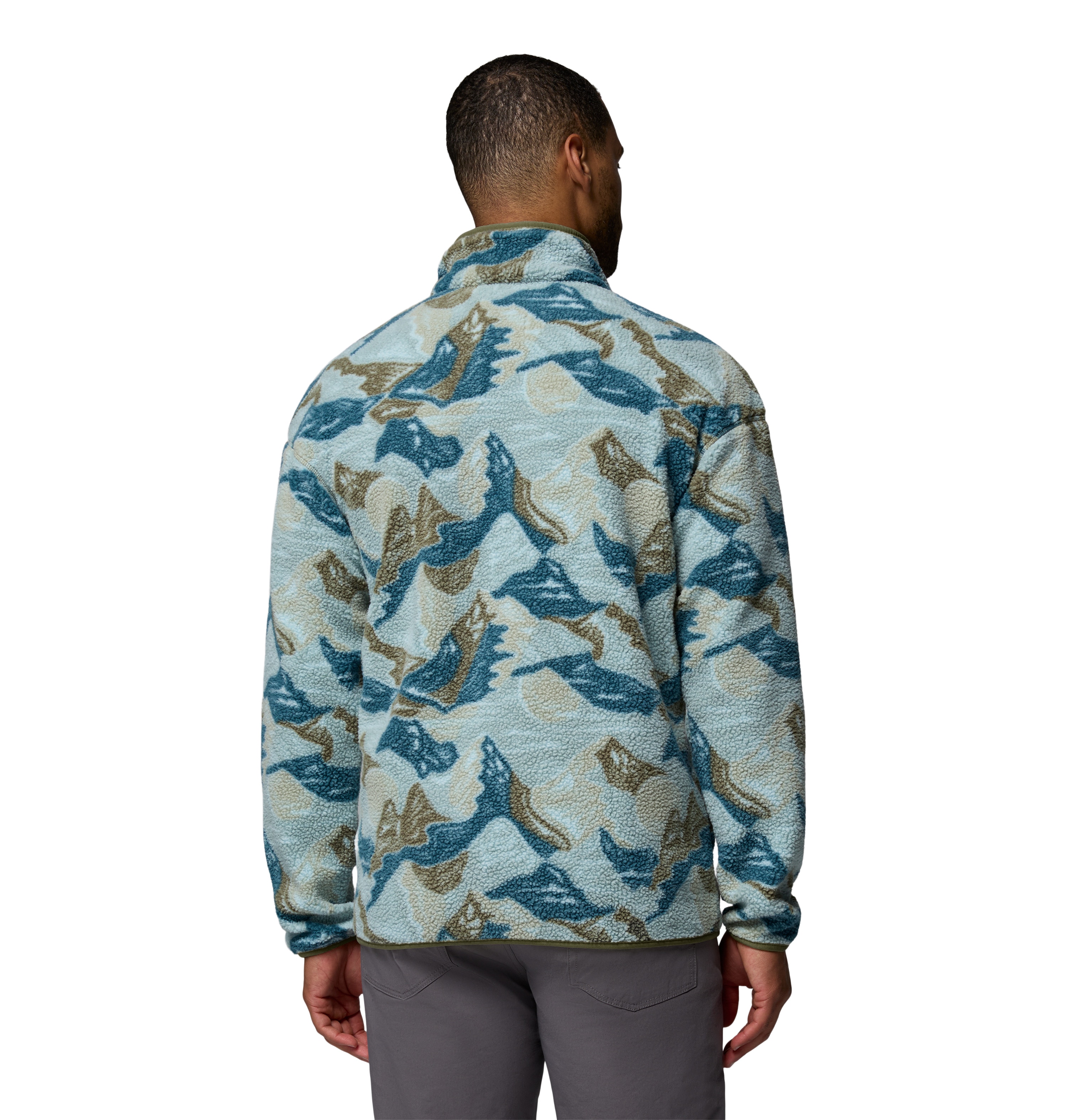 Forro polar de hombre Helvetia™ II Printed Columbia - Verde grisáceo Verde grisáceo-2