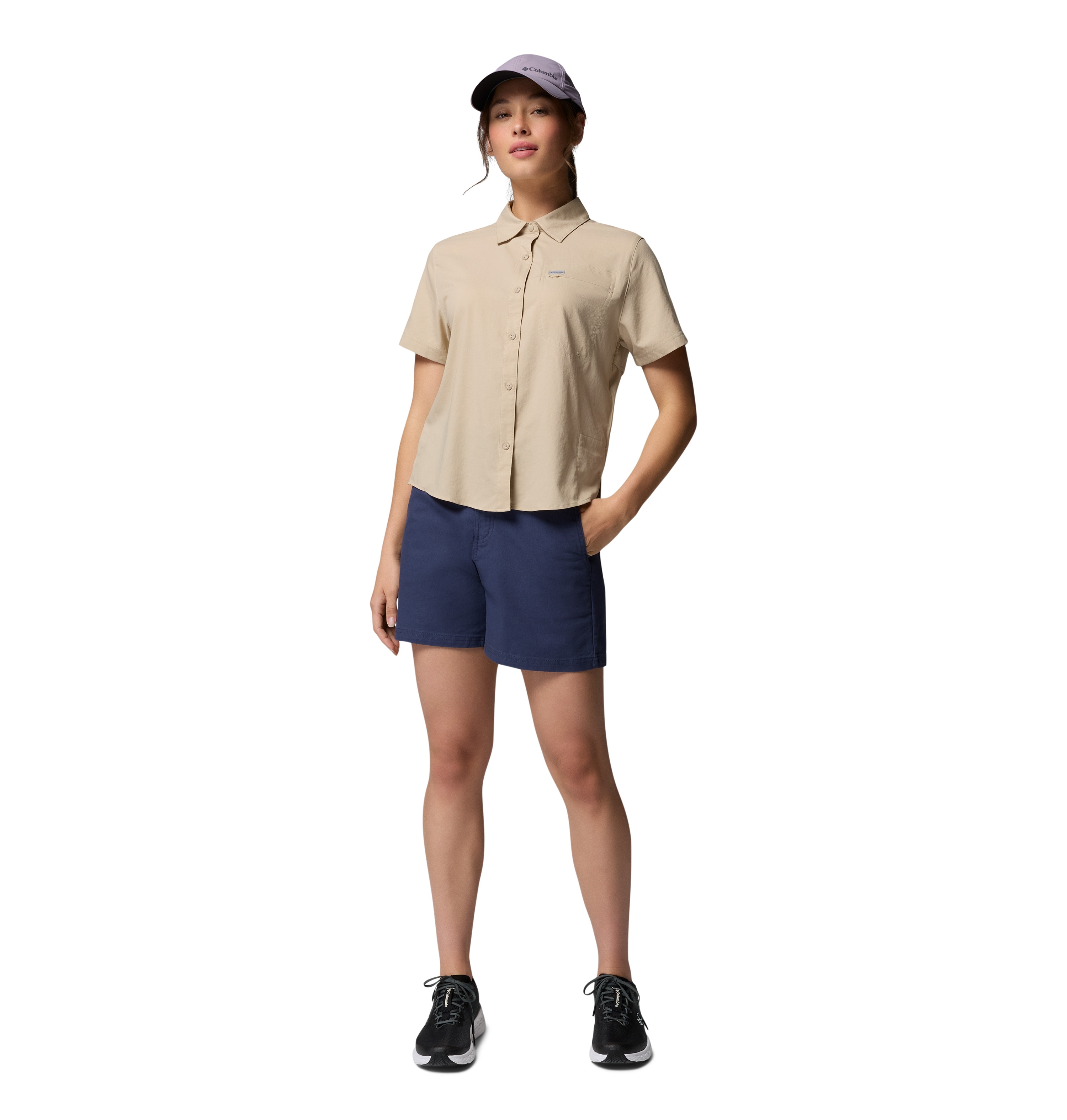 Imagen 6 de Camisa manga corta de mujer Silver Ridge™ Utility II Columbia - Beige Beige