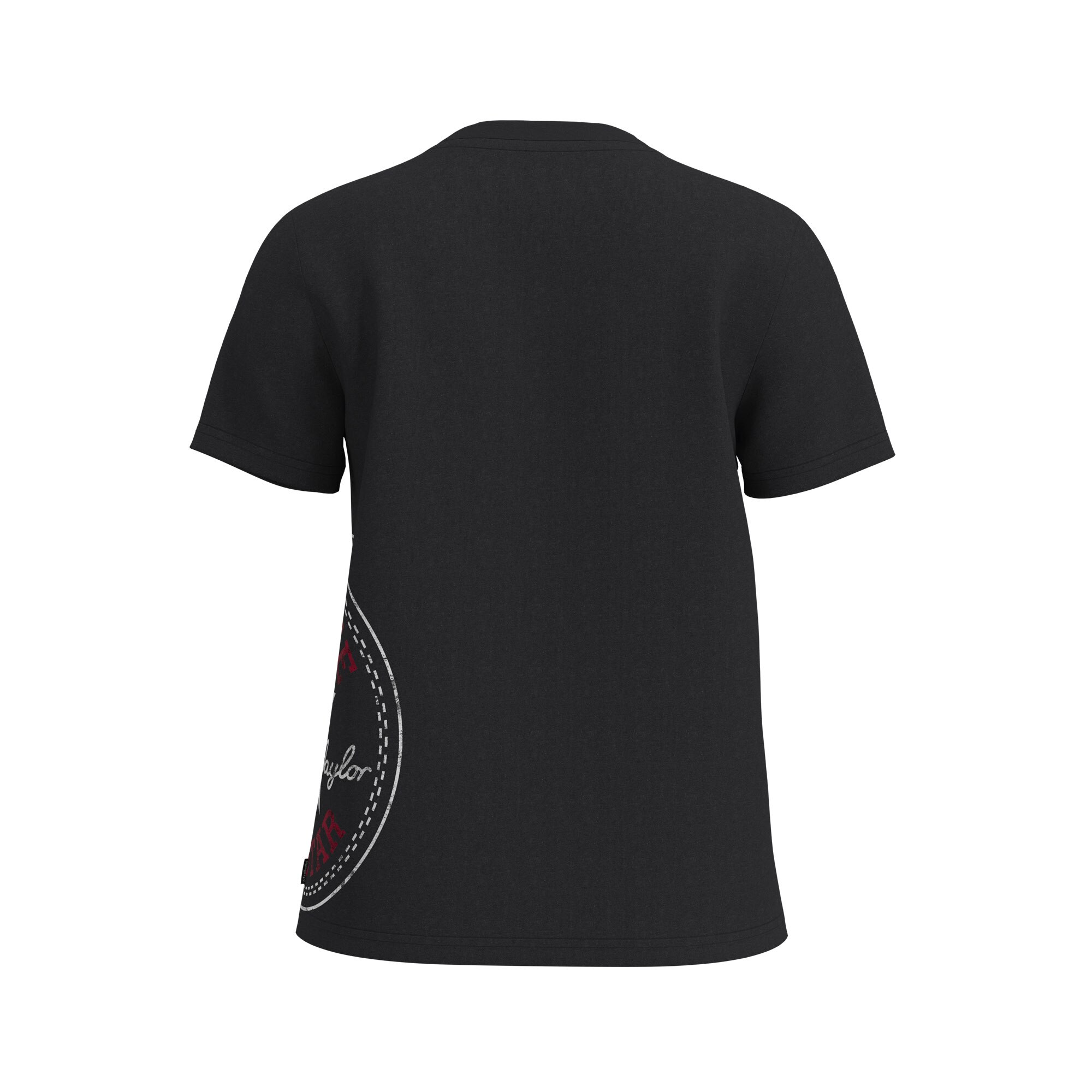Camiseta de mujer Chuck Patch Side Tee Converse - Negro Negro-2