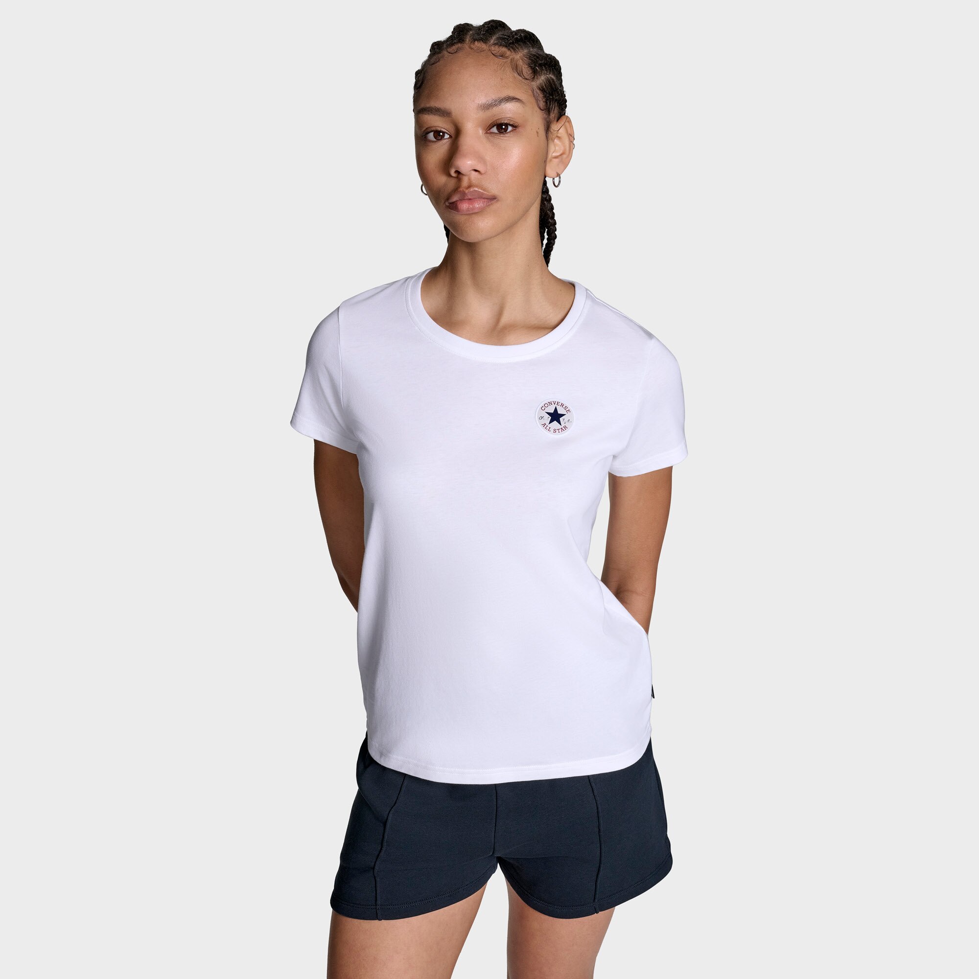 Camiseta de mujer Retro Chuck Graph Tee Converse - Blanco Blanco-4