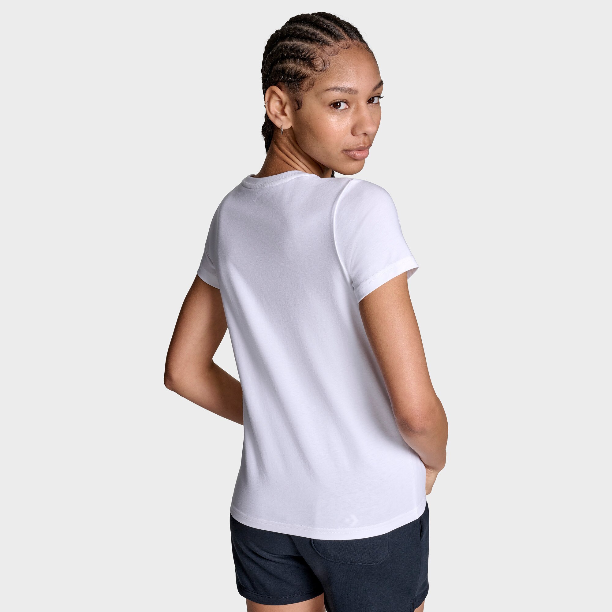 Camiseta de mujer Retro Chuck Graph Tee Converse - Blanco Blanco-6