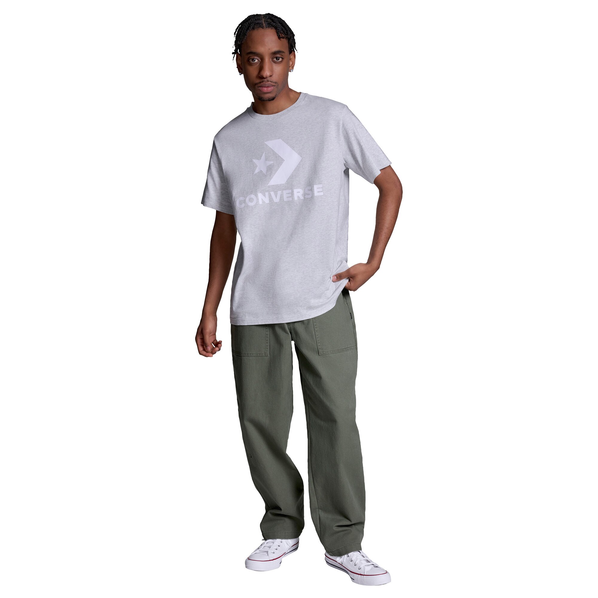 Camiseta unisex Star Chevron Converse - Gris claro Gris claro-2
