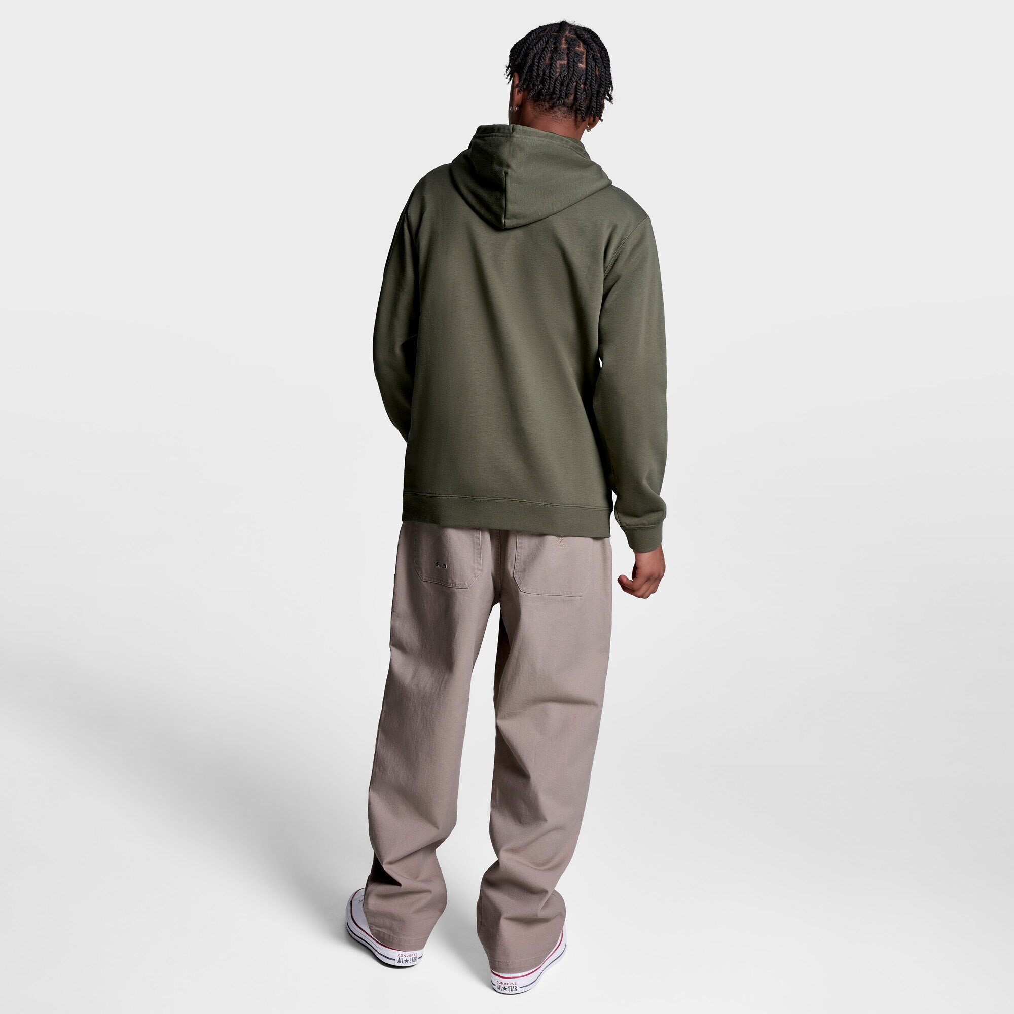 Sudadera de hombre Star Chevron Hoodie Converse - Verde Verde-4