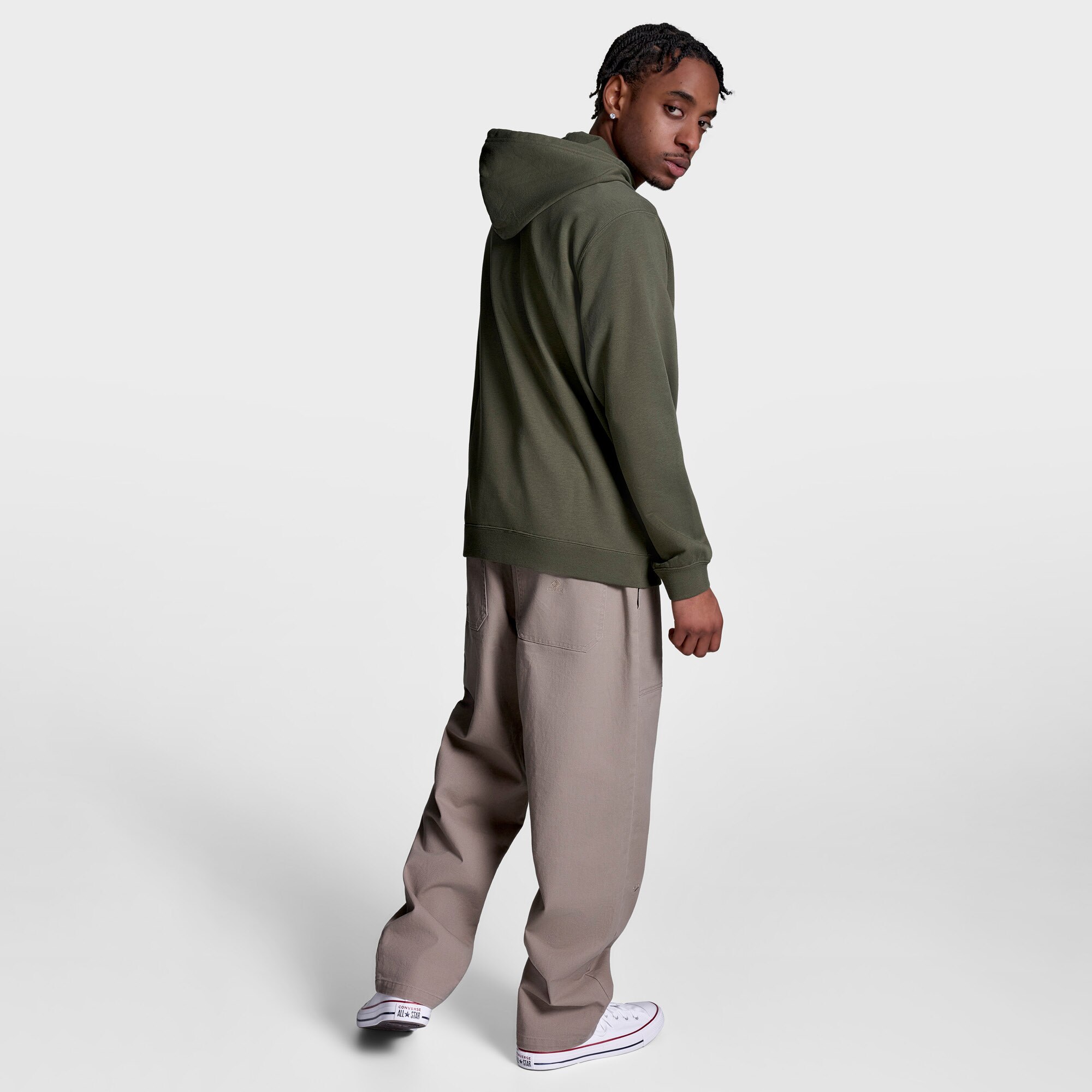 Sudadera de hombre Star Chevron Hoodie Converse - Verde Verde-5