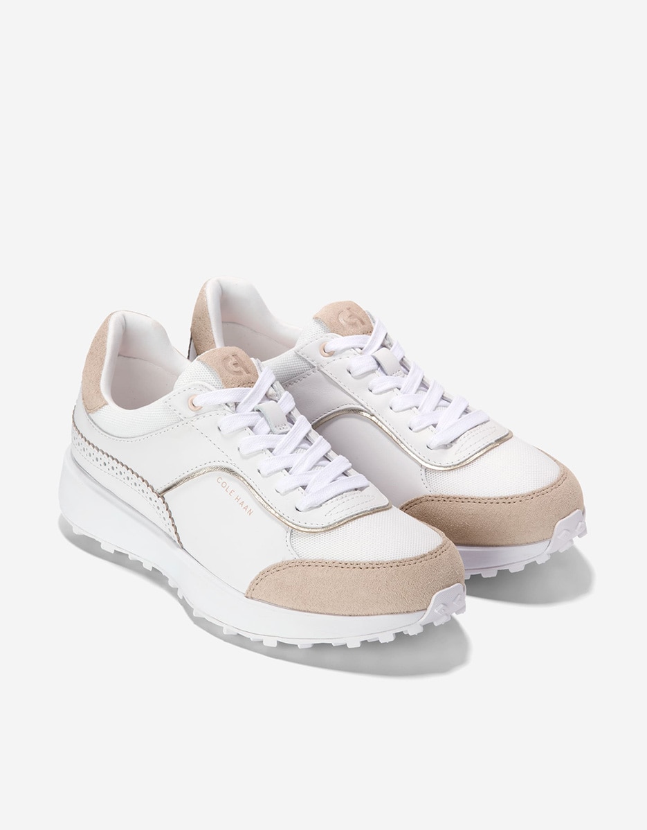 Zapatillas deportivas de mujer confeccionadas en piel - Cole Haan - Blanco Blanco-4