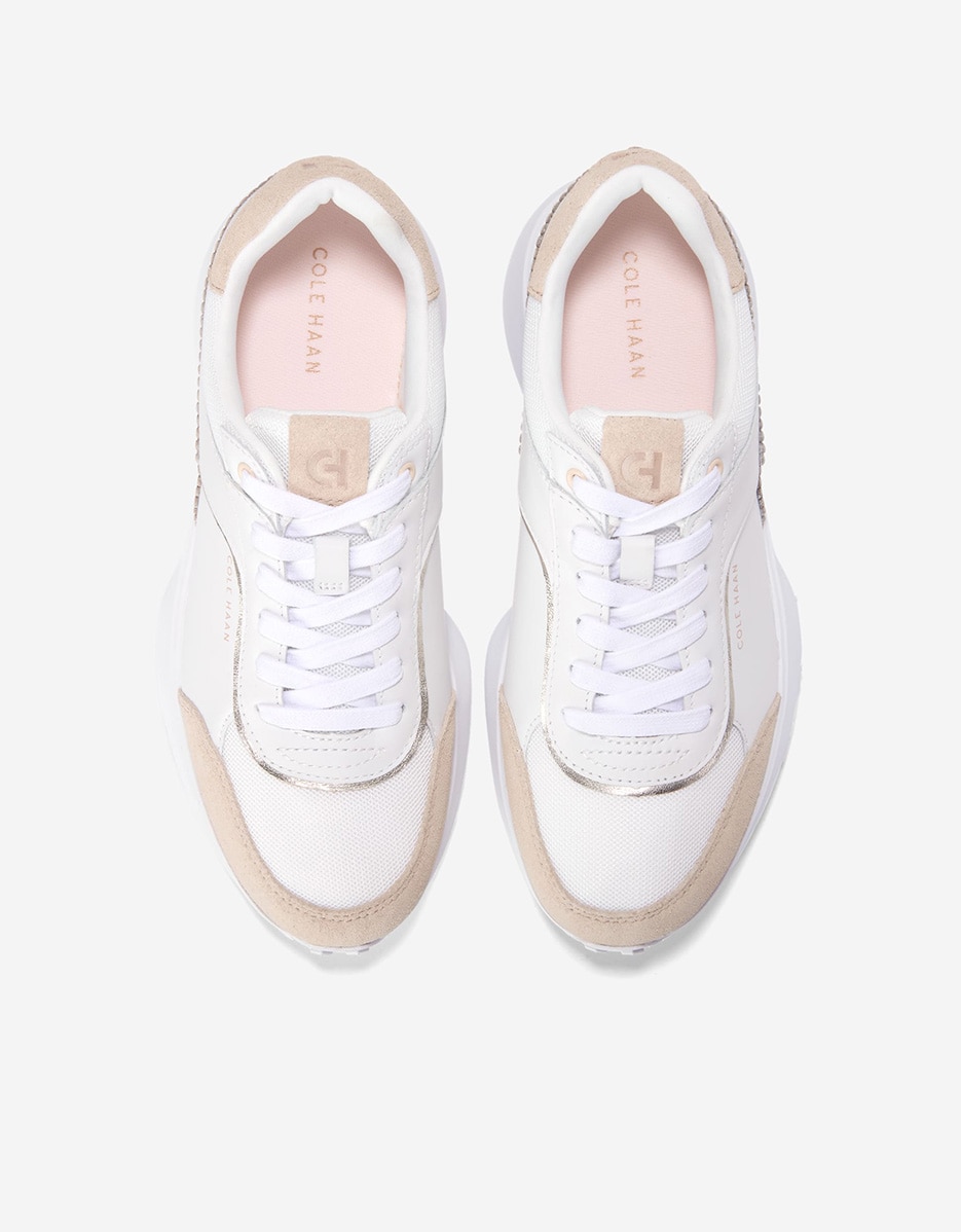 Zapatillas deportivas de mujer confeccionadas en piel - Cole Haan - Blanco Blanco-5