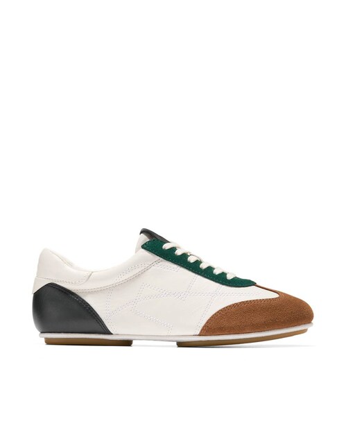 Imagen 0 de Zapatillas de piel de mujer de estilo retro confeccionadas en piel