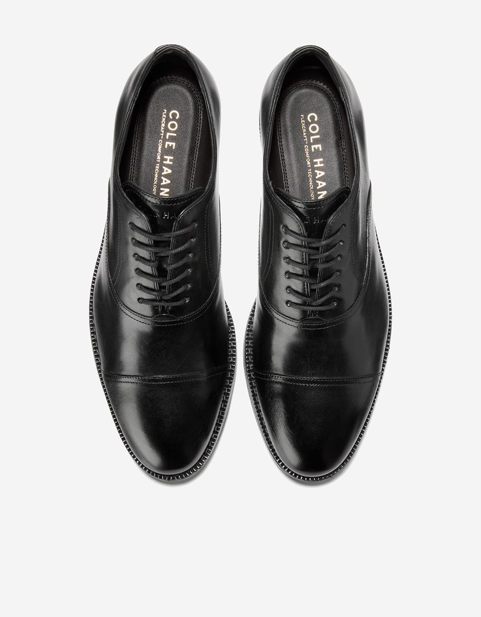 Zapatos de cordones de hombre de estilo clásico confeccionados en piel - Cole Haan - Negro Negro-5