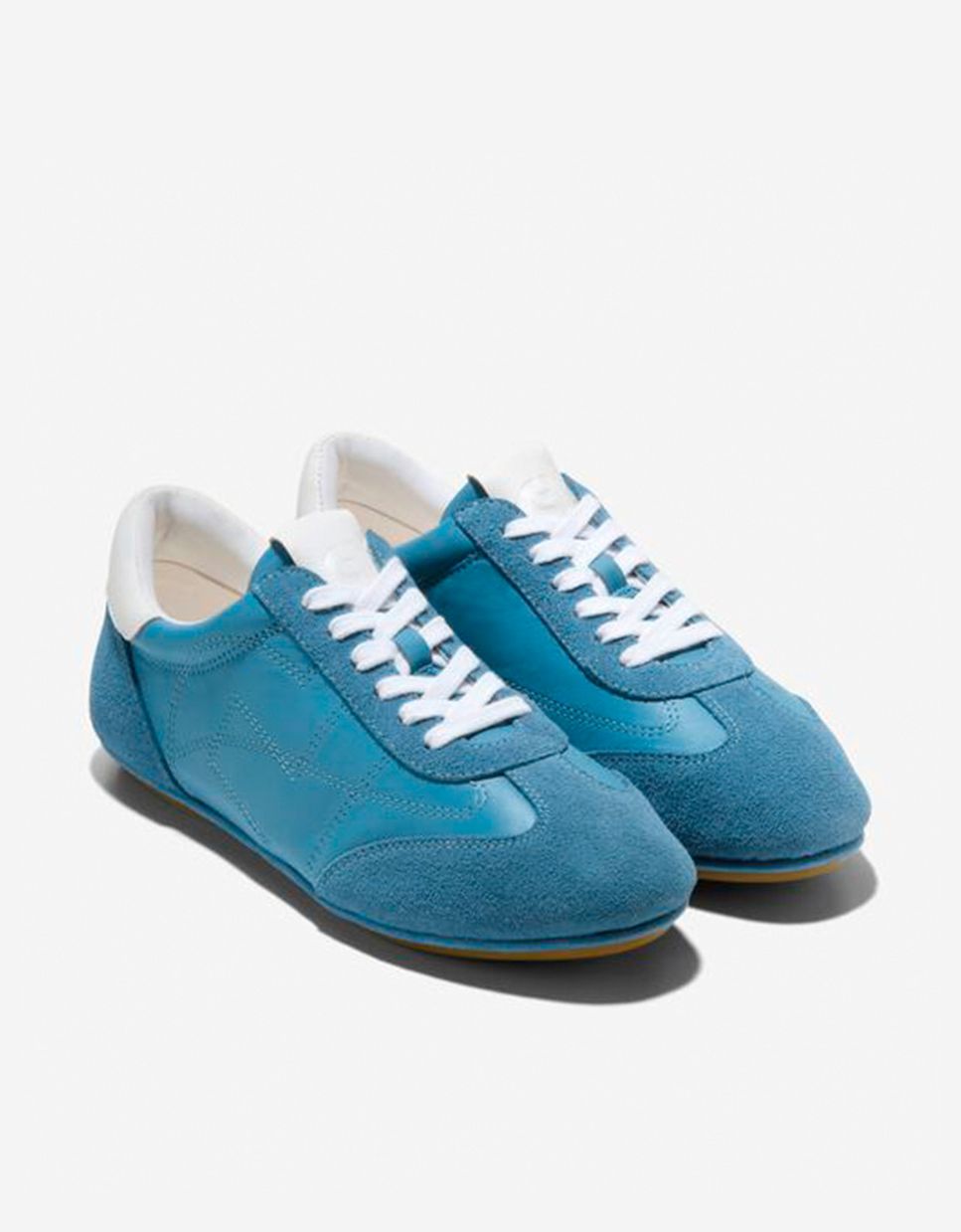 Zapatillas deportivas de mujer de estilo retro confeccionadas en piel - Cole Haan - Azul Azul-4