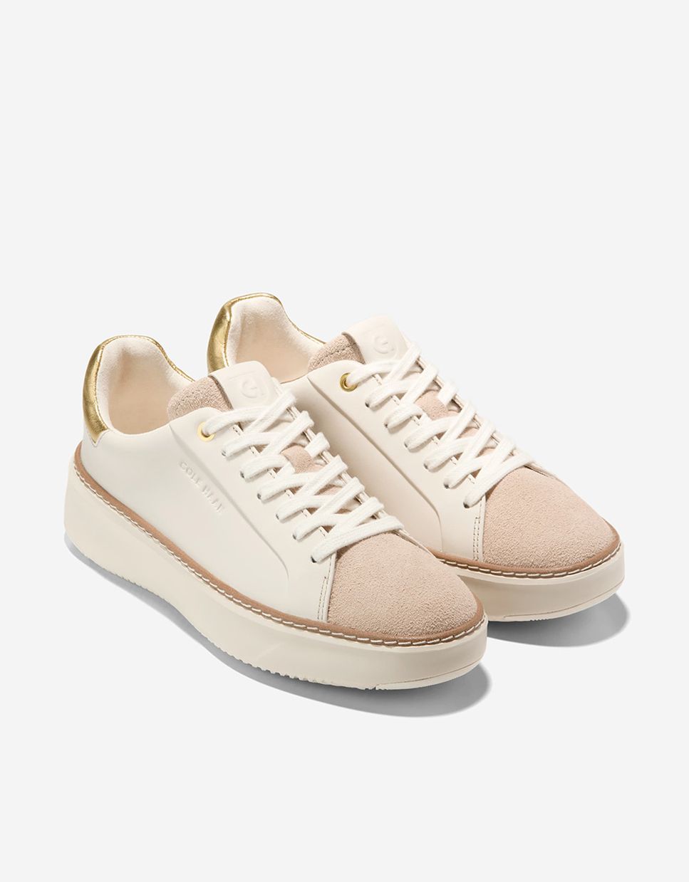 Zapatillas deportivas de mujer confeccionadas en cuero ligero y flexible - Cole Haan - Natural Natural-5