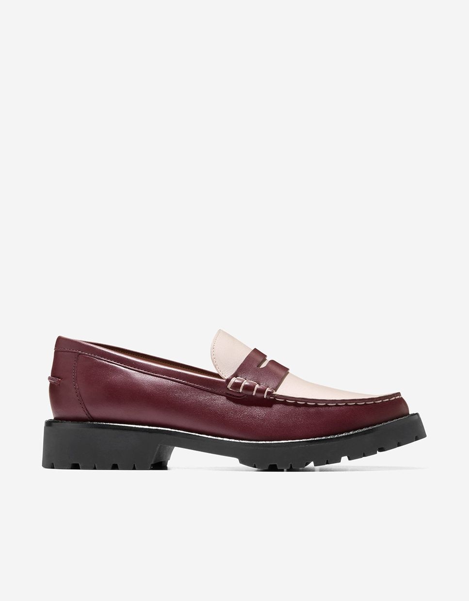 Mocasines planos de mujer confeccionados en piel - Cole Haan - Granate Granate-1